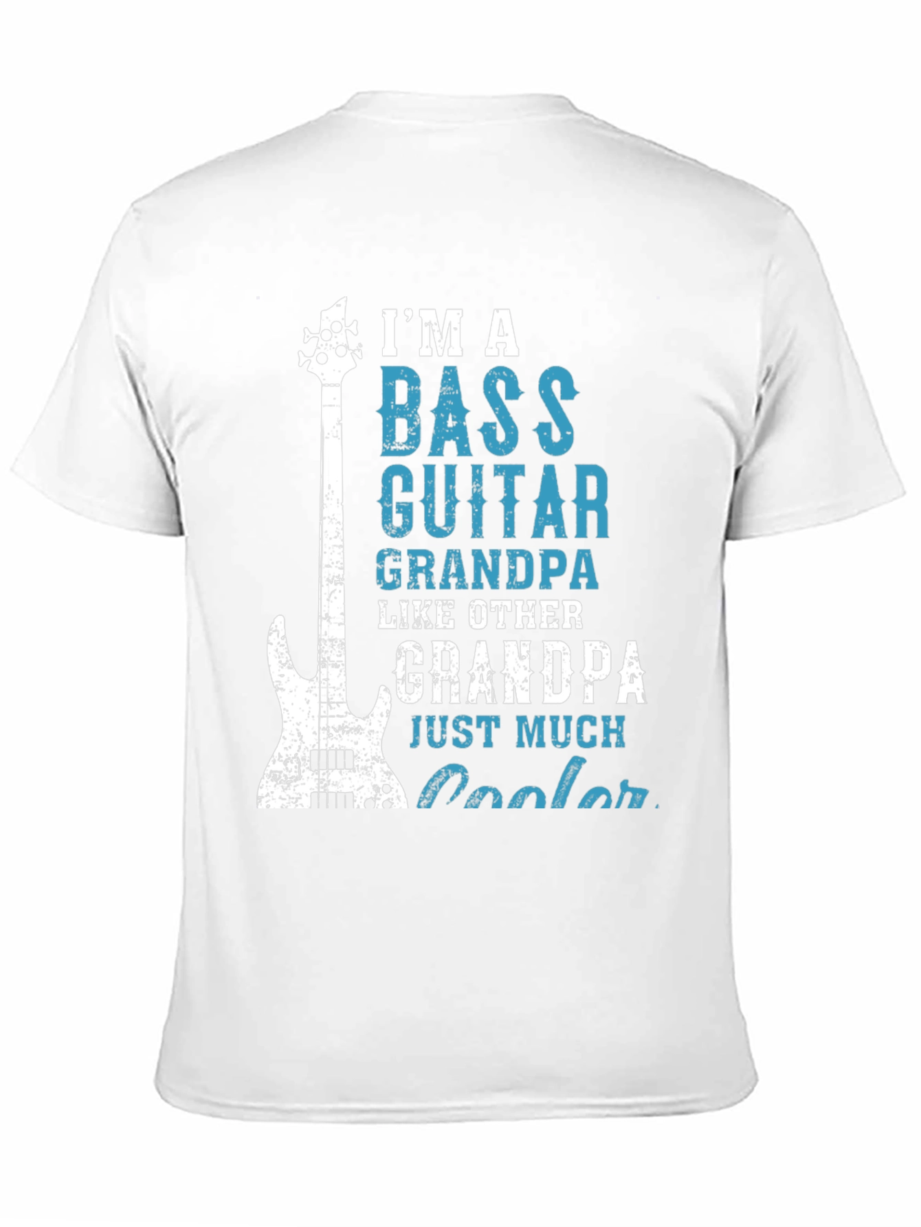 Bass Guitar Grandpa Graphic T-Shirt Cool Gift
