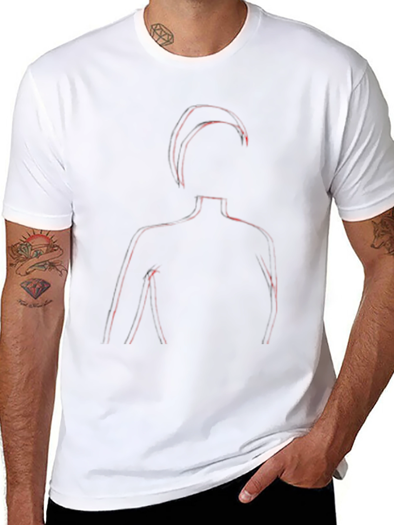 Silhouette T-Shirt - Edgy Modern Graphic Tee