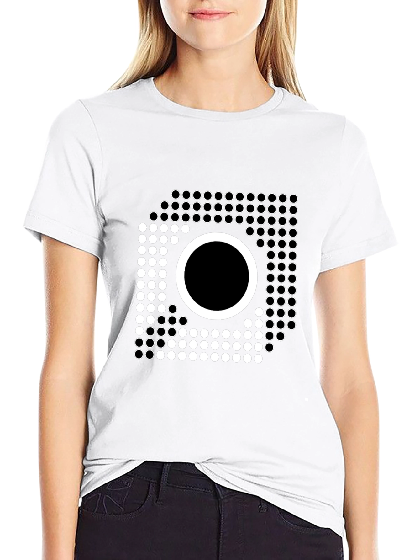 Abstract Circle Dot Pattern T-Shirt