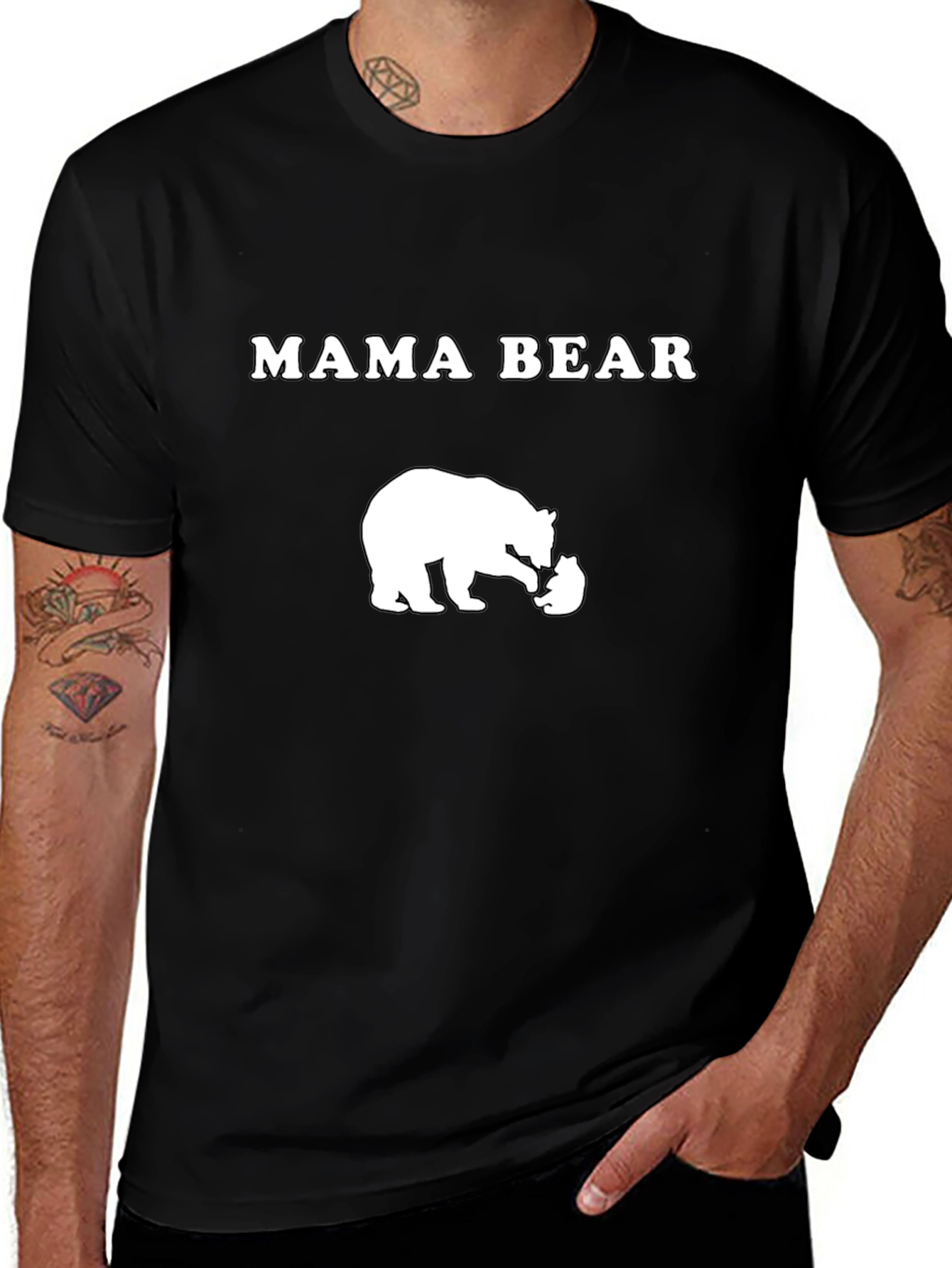 Mama Bear Graphic Tee - Cute Bear T-Shirt