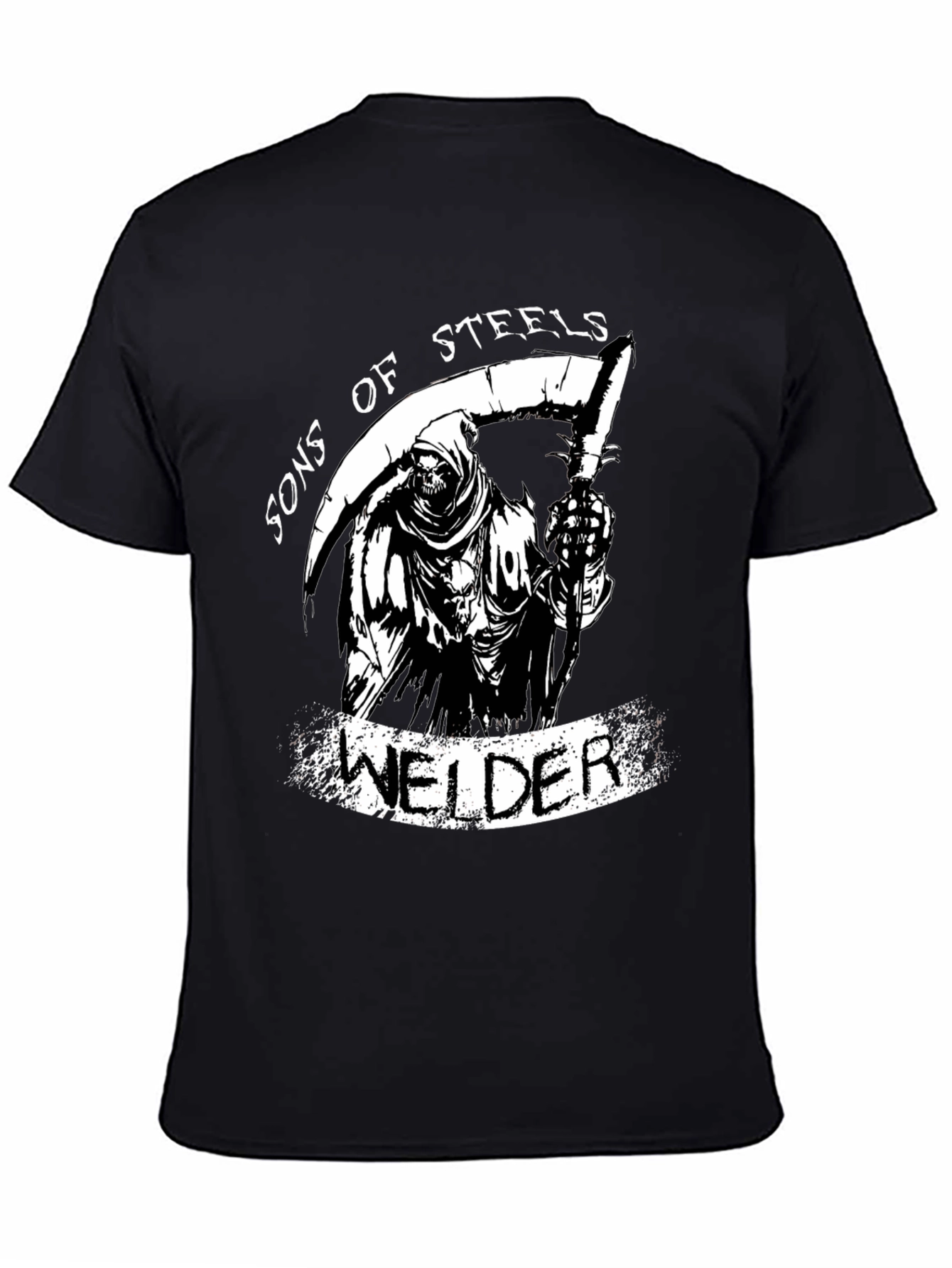 Sons of Steels Welder Grim Reaper Graphic T-Shirt