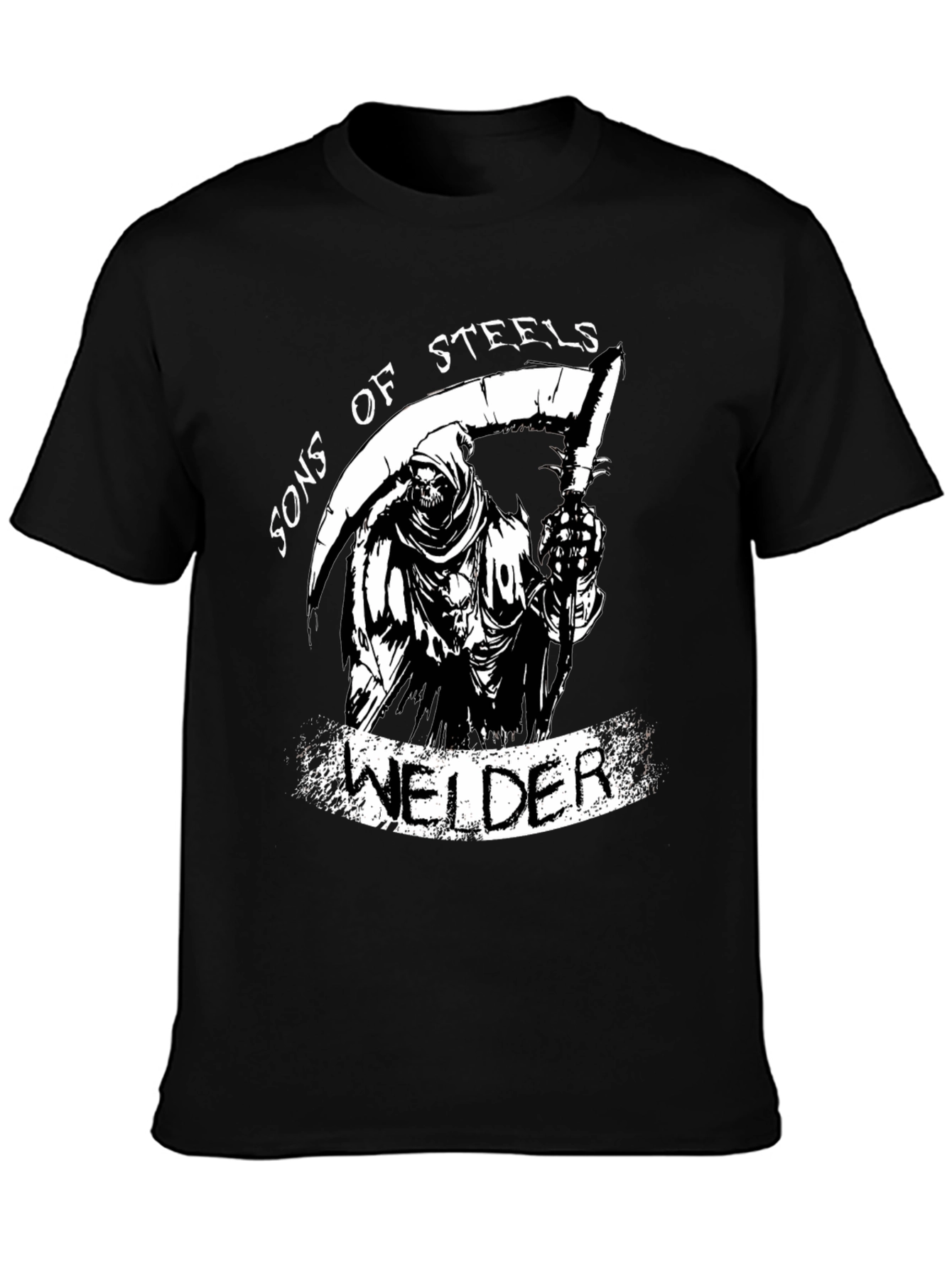 Sons of Steels Welder Grim Reaper Graphic T-Shirt