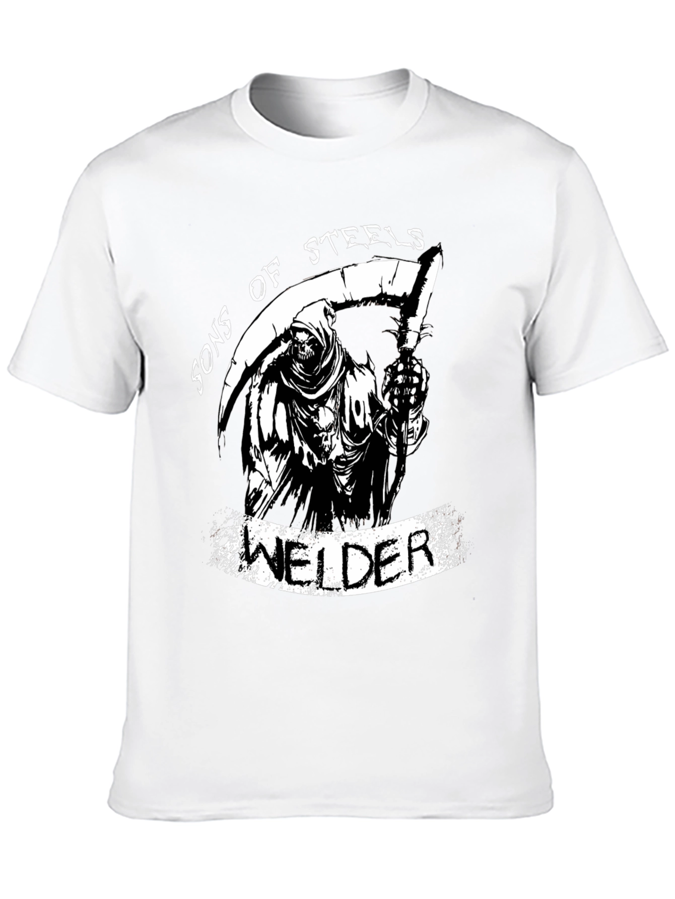Sons of Steels Welder Grim Reaper Graphic T-Shirt