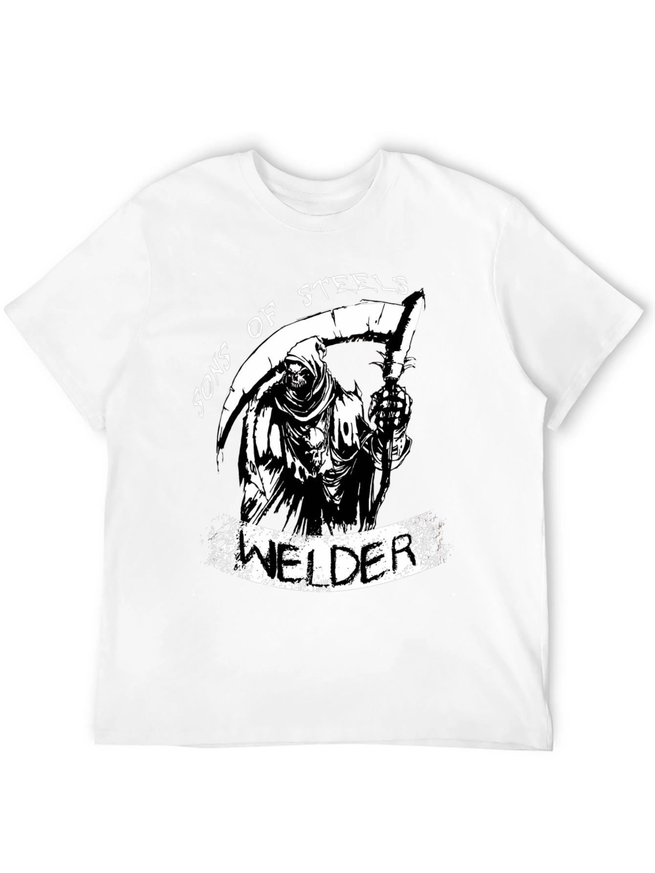 Sons of Steels Welder Grim Reaper Graphic T-Shirt