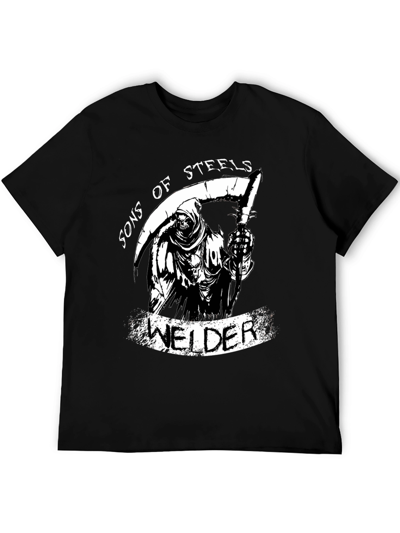 Sons of Steels Welder Grim Reaper Graphic T-Shirt