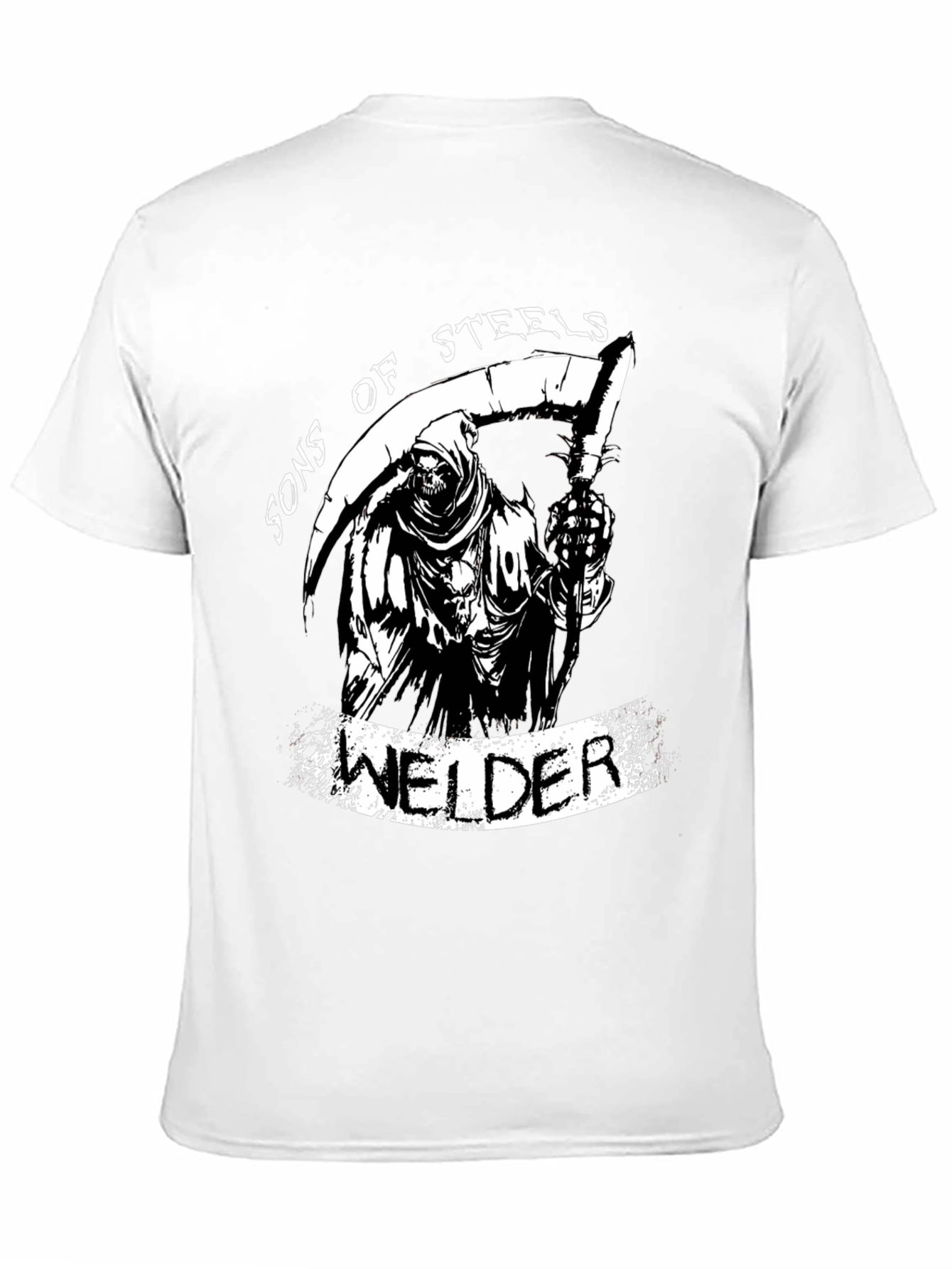 Sons of Steels Welder Grim Reaper Graphic T-Shirt