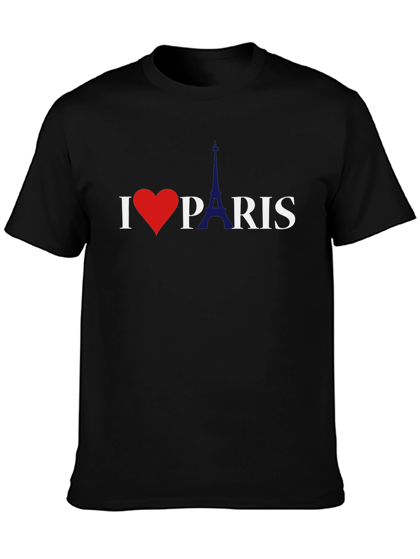 I Love Paris Graphic Tee - Classic Black