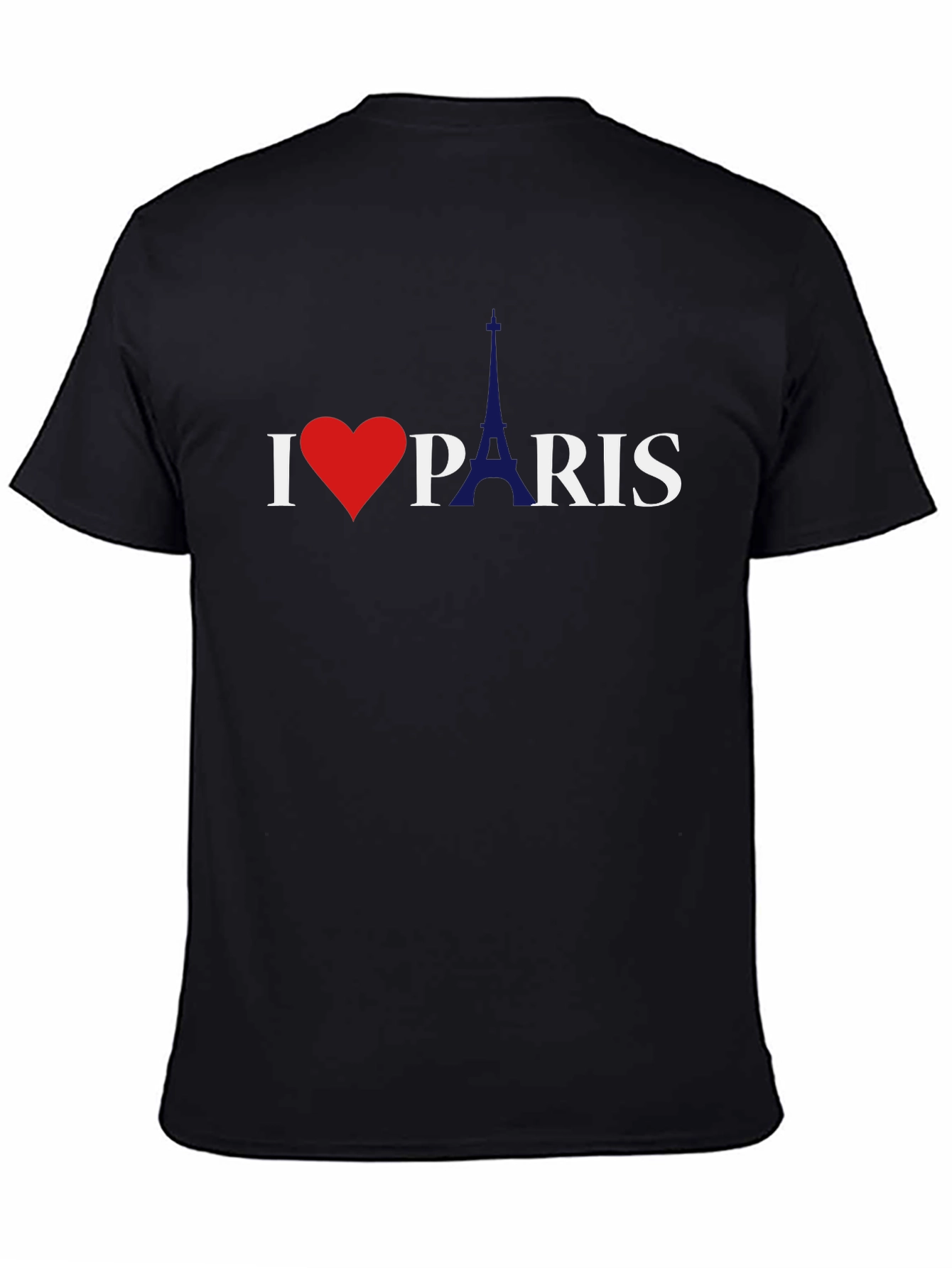 I Love Paris Graphic Tee - Classic Black