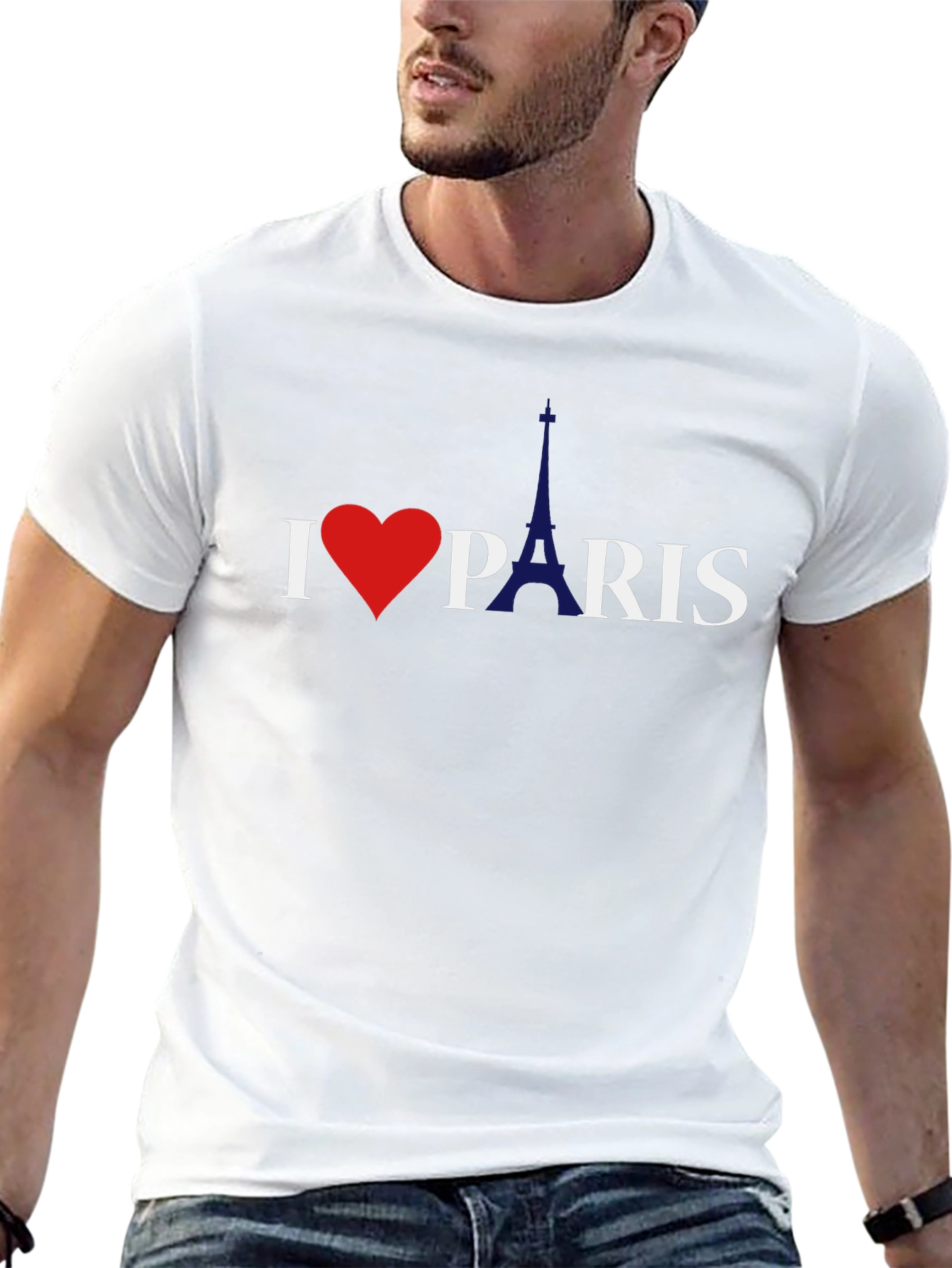 I Love Paris Graphic Tee - Classic Black