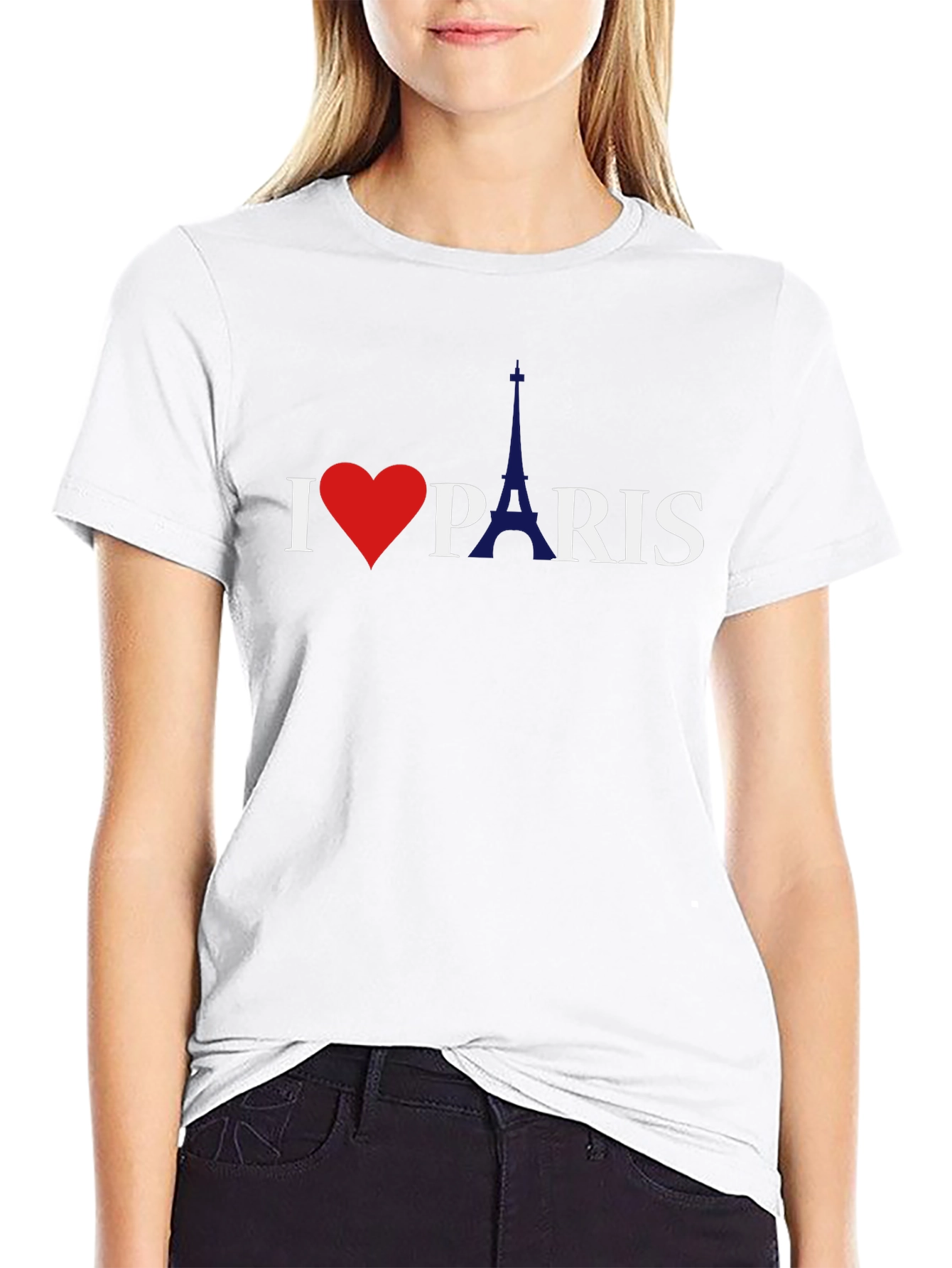 I Love Paris Graphic Tee - Classic Black