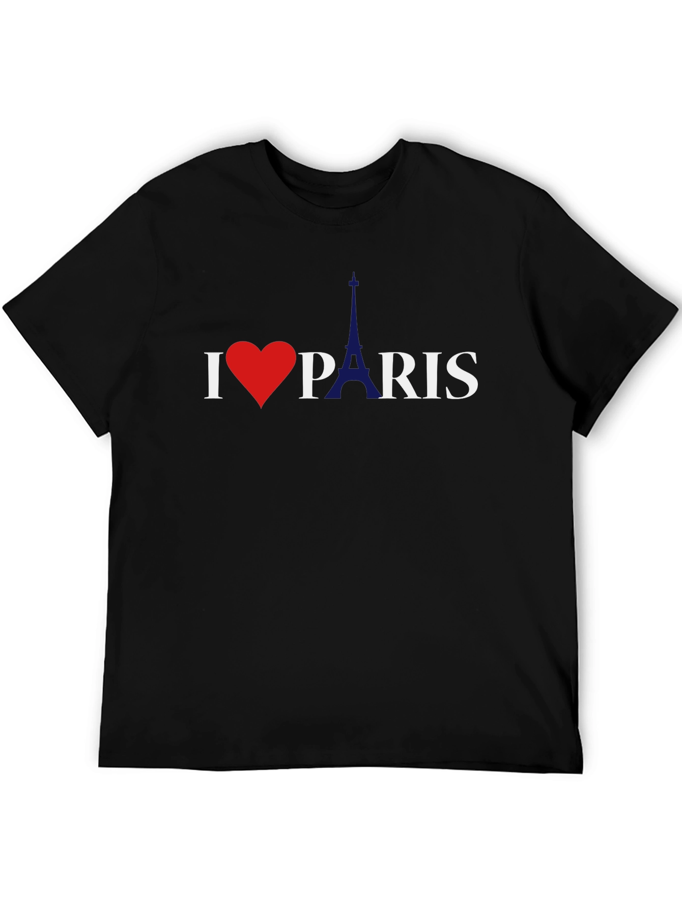 I Love Paris Graphic Tee - Classic Black