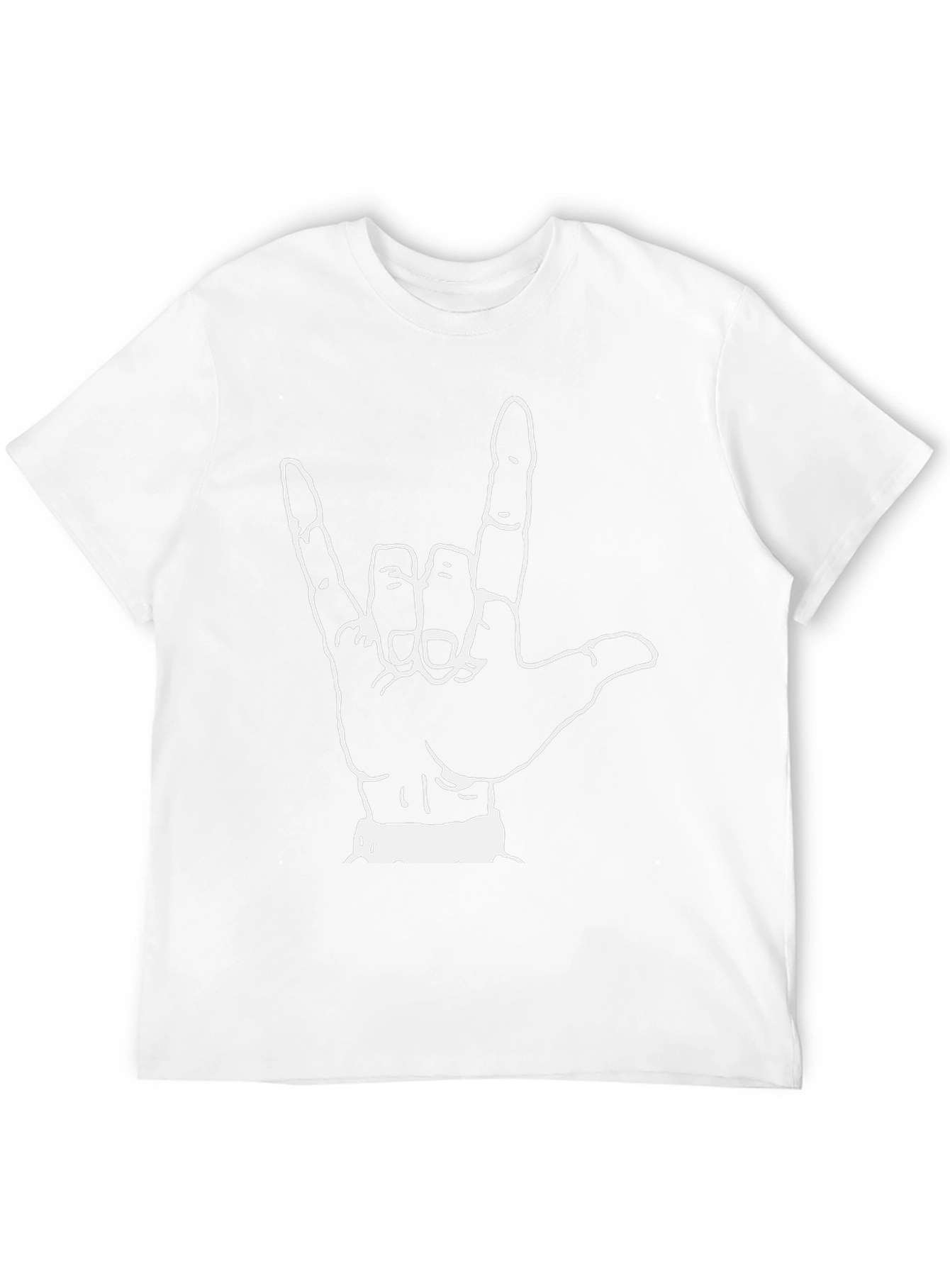 I Love You Hand Sign Black T-Shirt