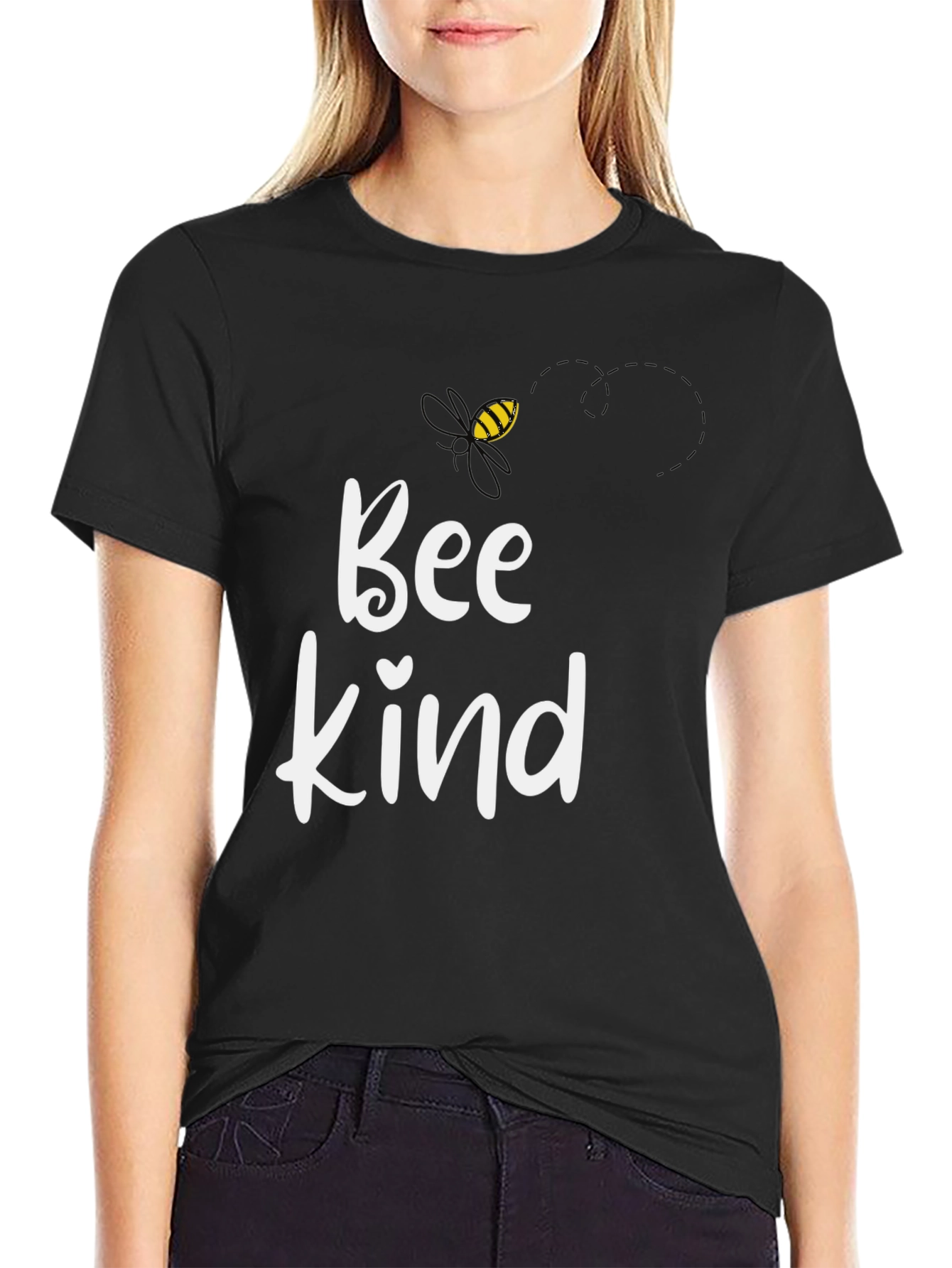 Bee Kind Black T-Shirt - Motivational Graphic Tee
