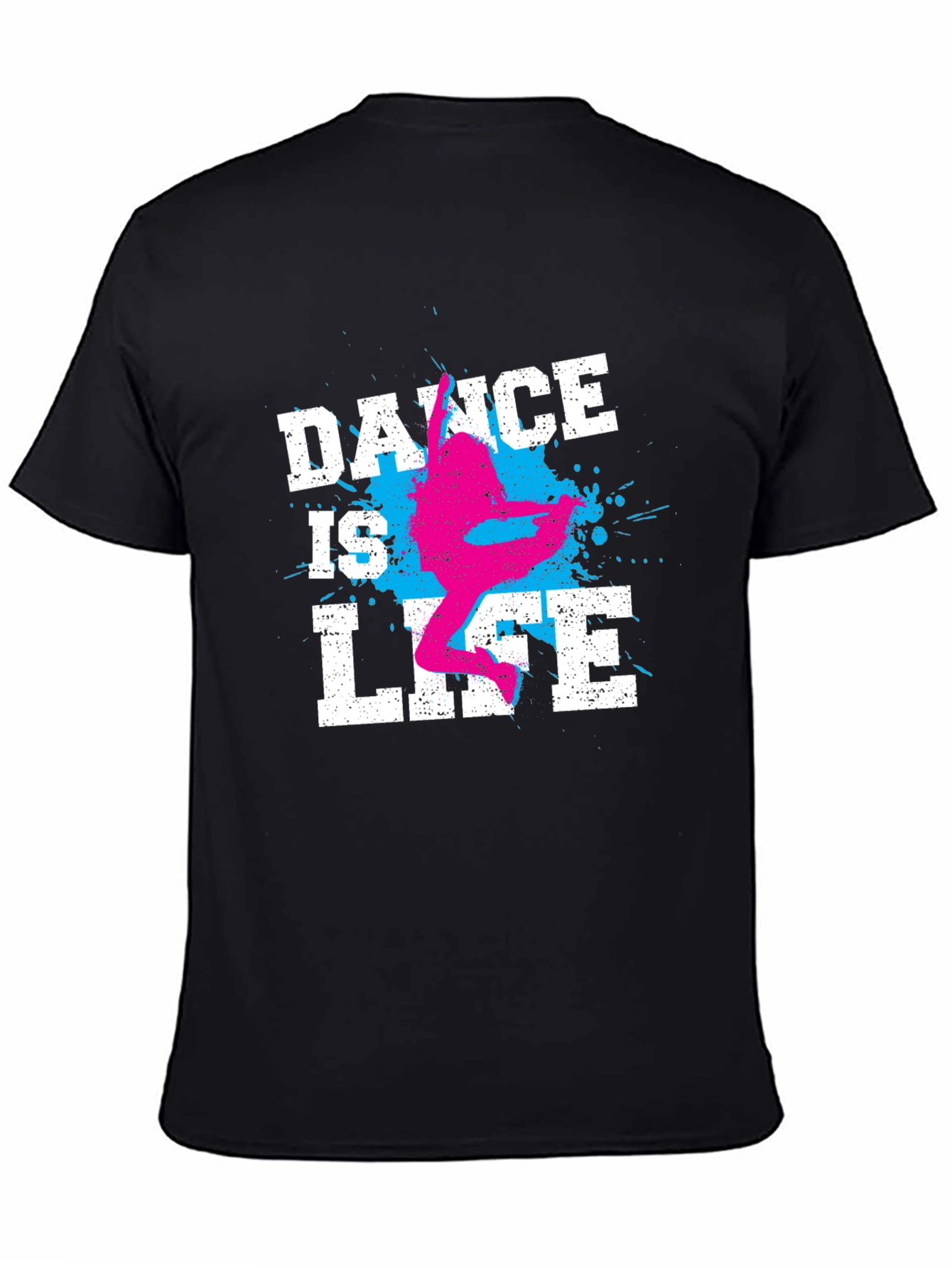 Dance Is Life Graphic Tee - Black Cotton T-Shirt