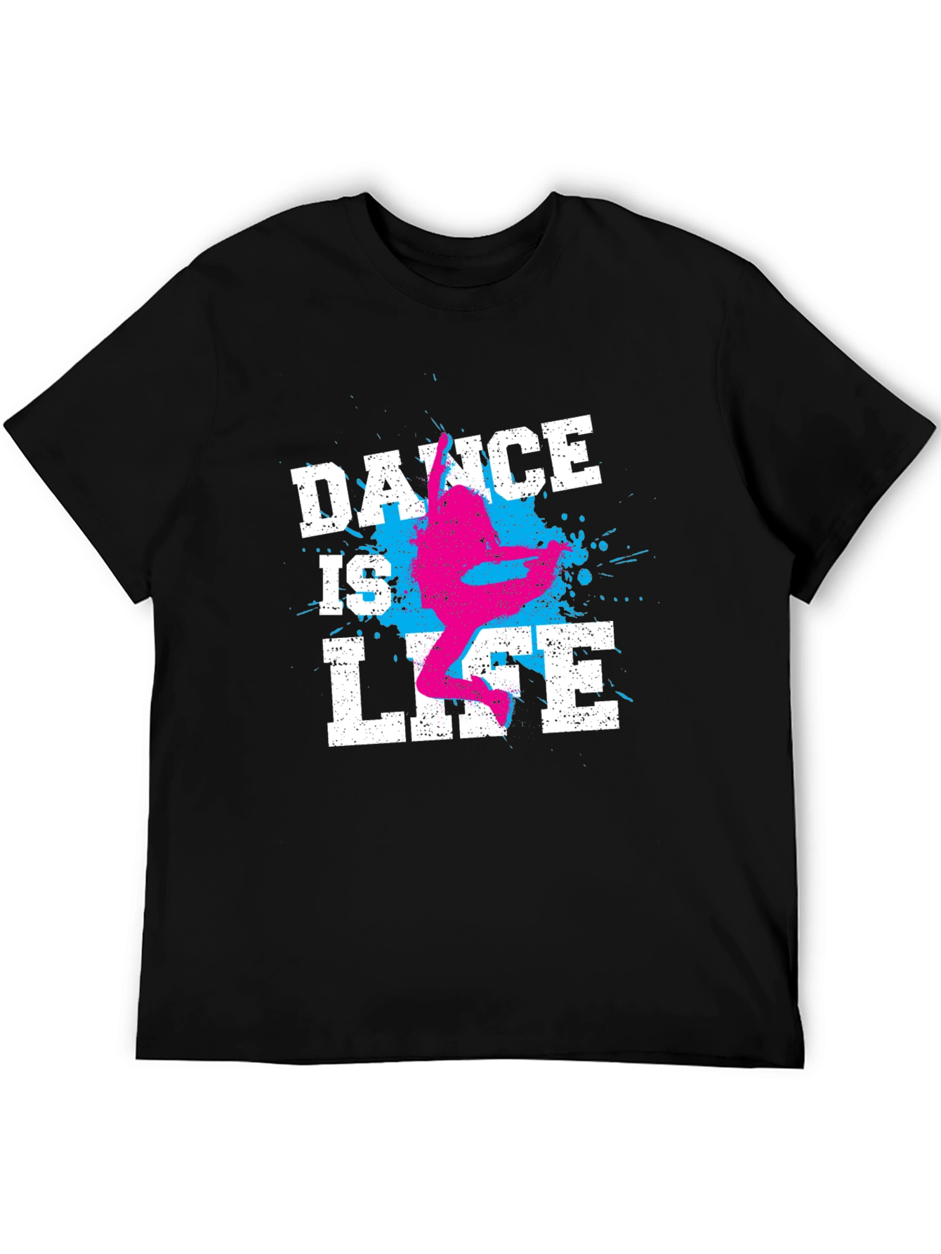 Dance Is Life Graphic Tee - Black Cotton T-Shirt