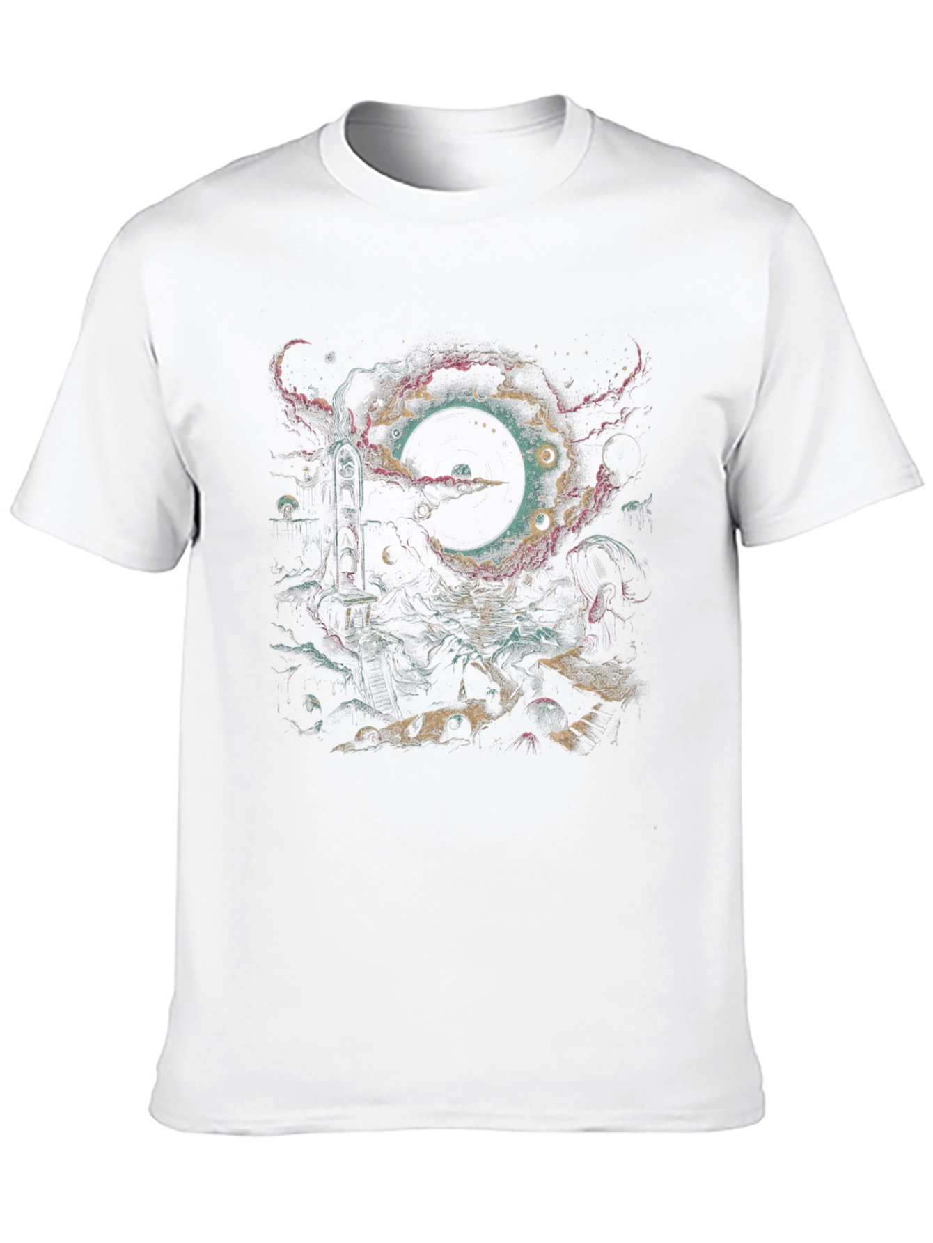 Cosmic Eclipse Graphic Tee - Stylish Black T-Shirt