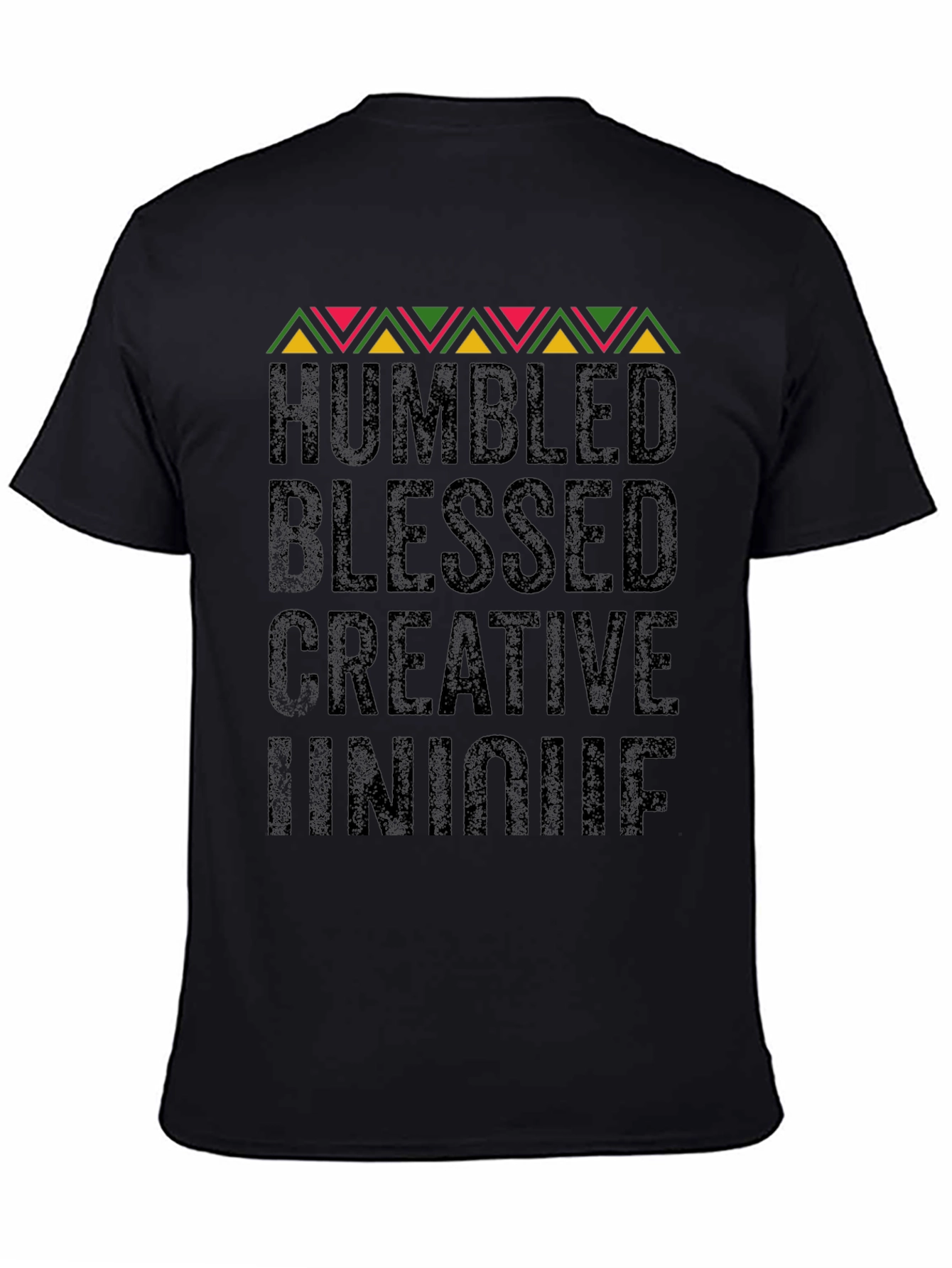 Humbled Blessed Creative Unique Black Graphic Tee