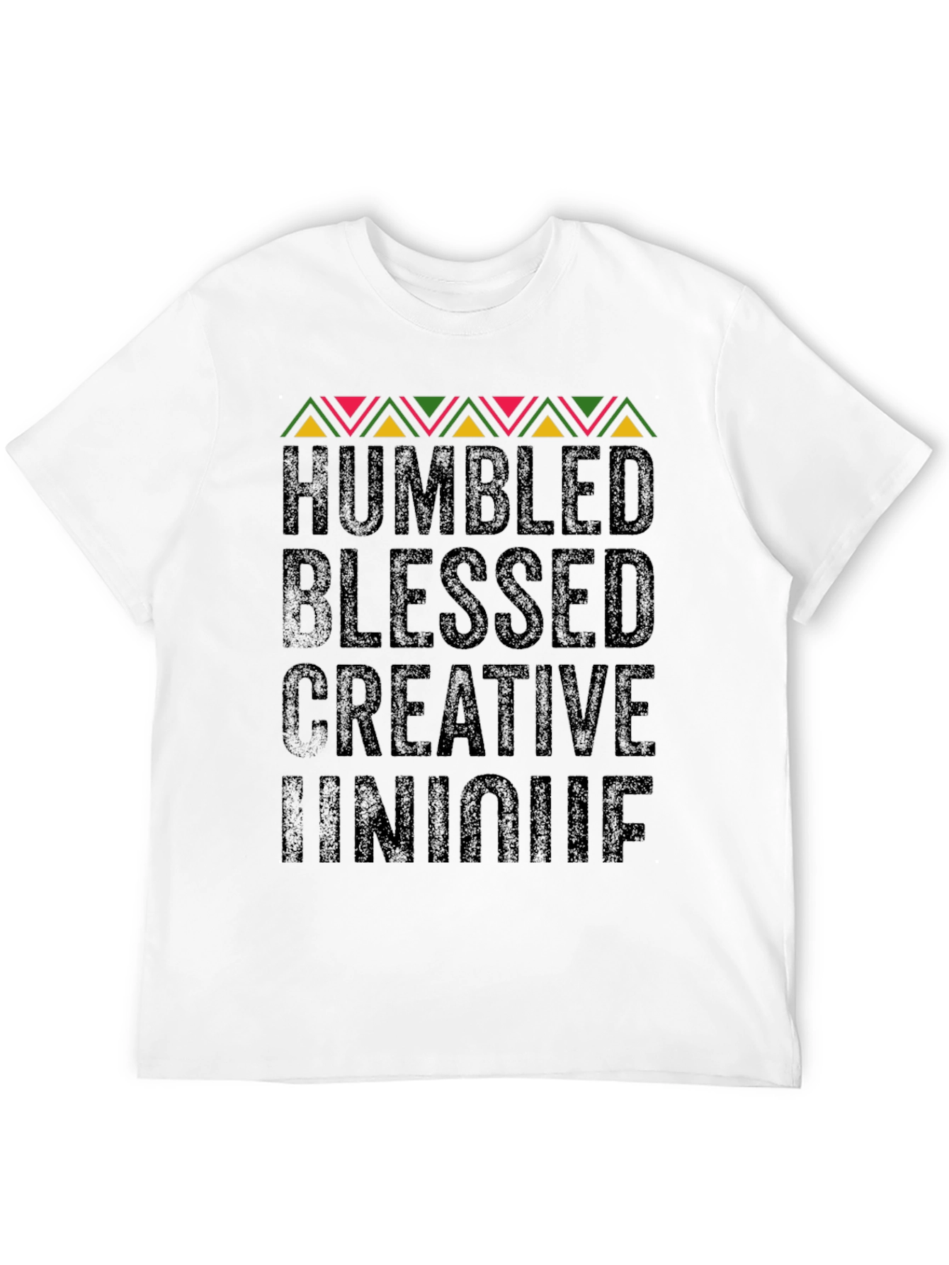 Humbled Blessed Creative Unique Black Graphic Tee