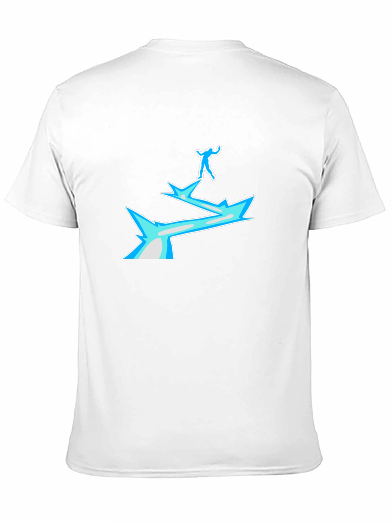 Black T-Shirt with Ice Bridge Graphic