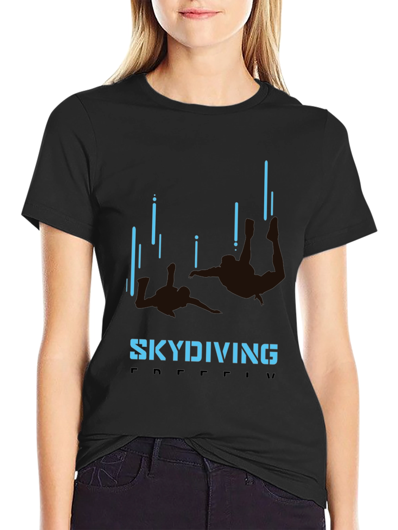 Skydiving Freefall Graphic Tee