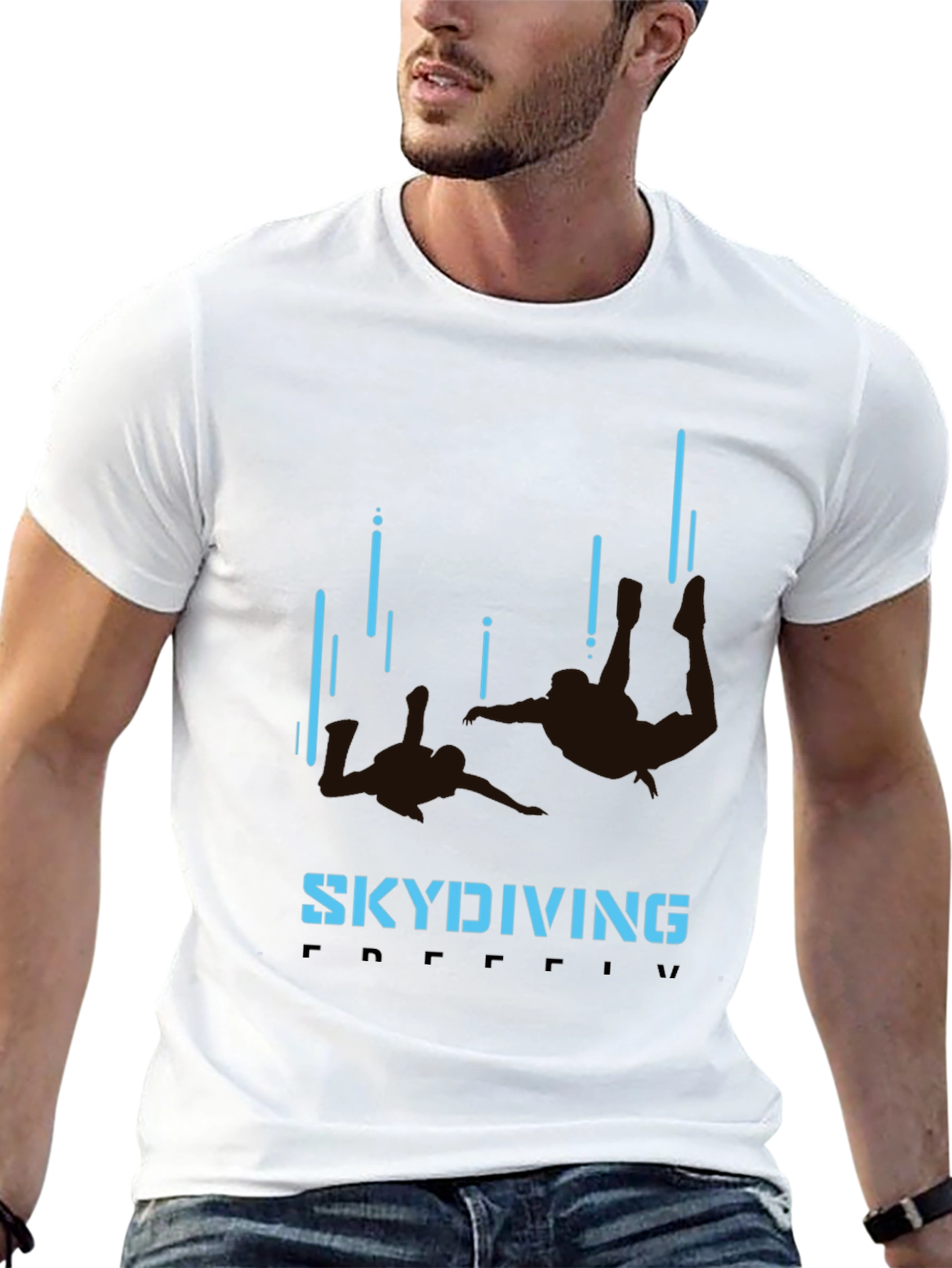 Skydiving Freefall Graphic Tee