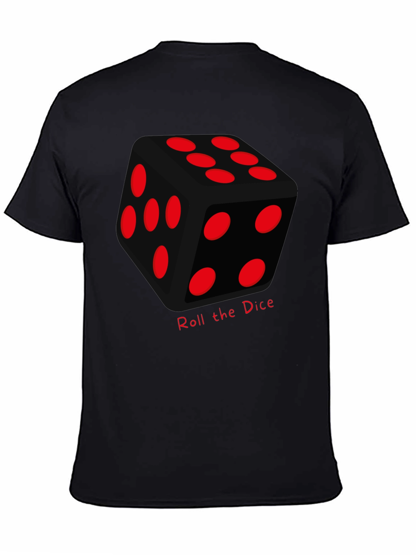 Roll the Dice Graphic Tee - Lucky Black T-Shirt
