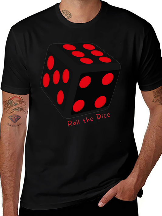 Roll the Dice Graphic Tee - Lucky Black T-Shirt