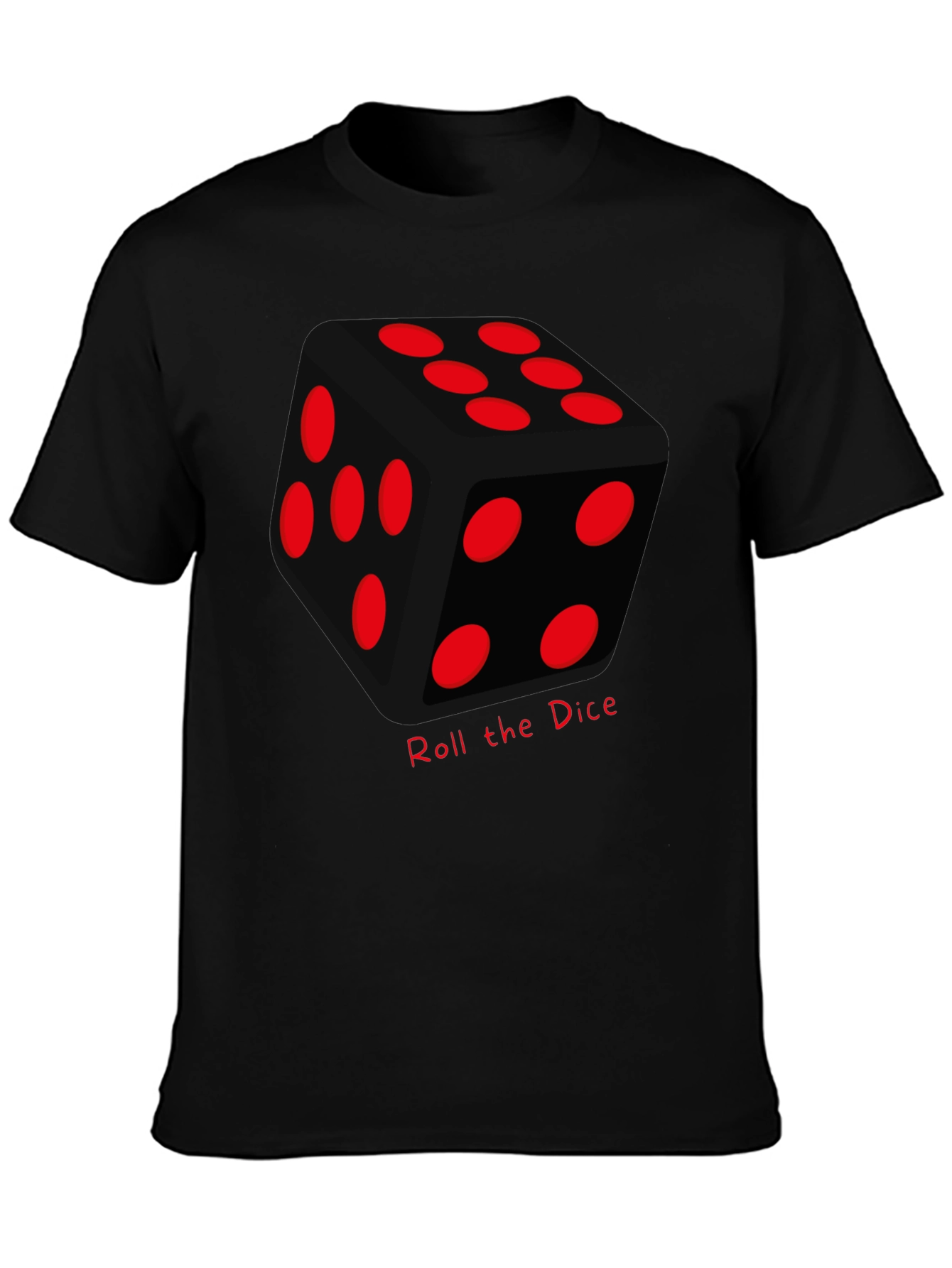 Roll the Dice Graphic Tee - Lucky Black T-Shirt