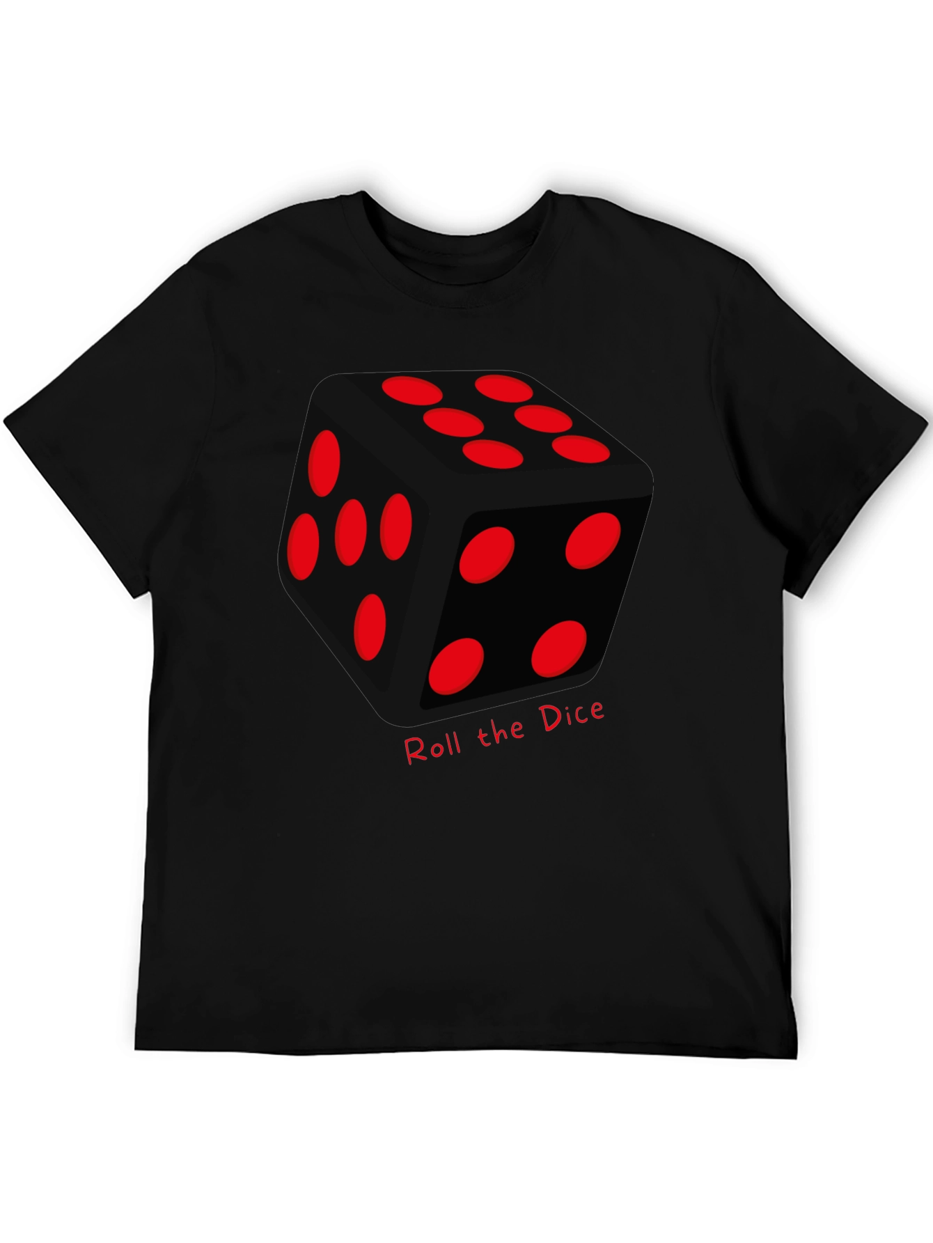 Roll the Dice Graphic Tee - Lucky Black T-Shirt