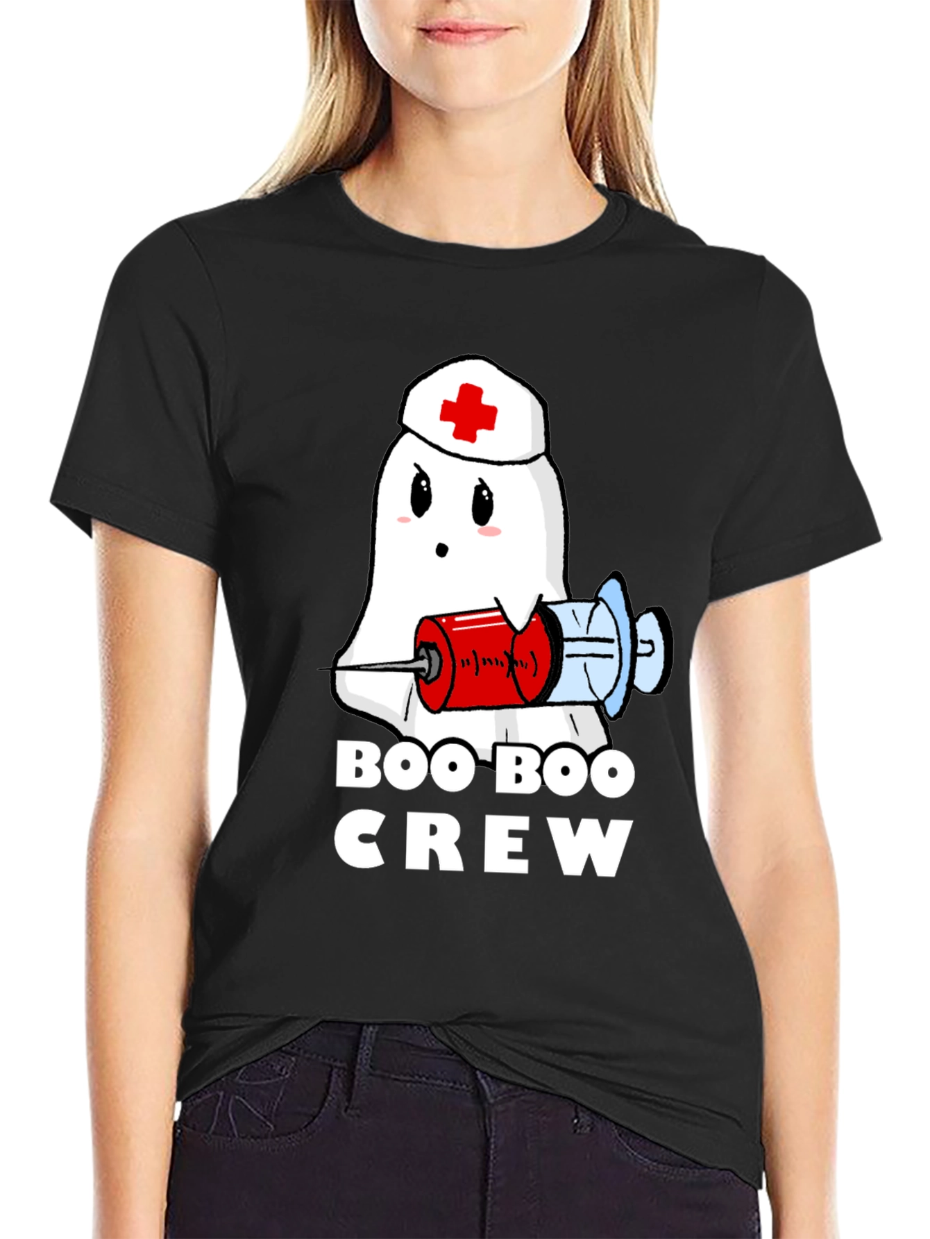 Boo Boo Crew Ghost Nurse T-Shirt