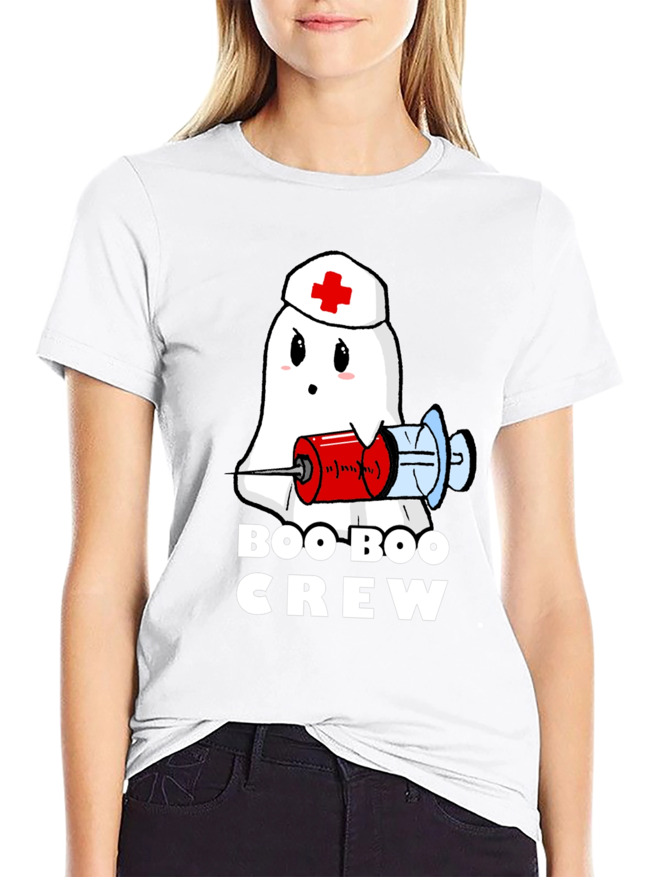 Boo Boo Crew Ghost Nurse T-Shirt