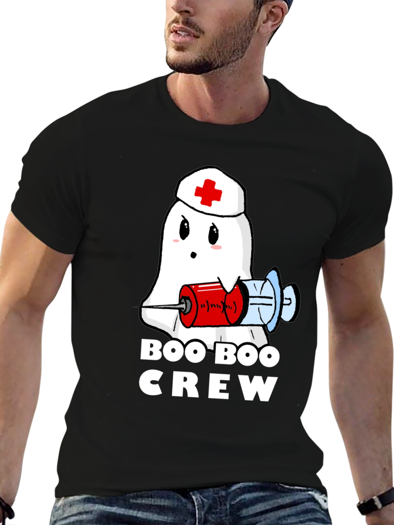 Boo Boo Crew Ghost Nurse T-Shirt