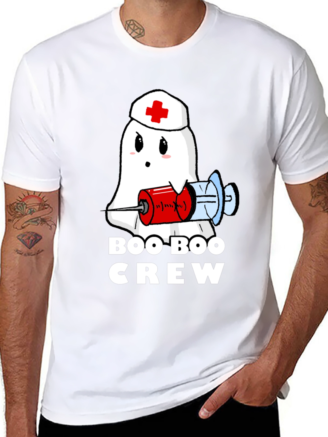 Boo Boo Crew Ghost Nurse T-Shirt