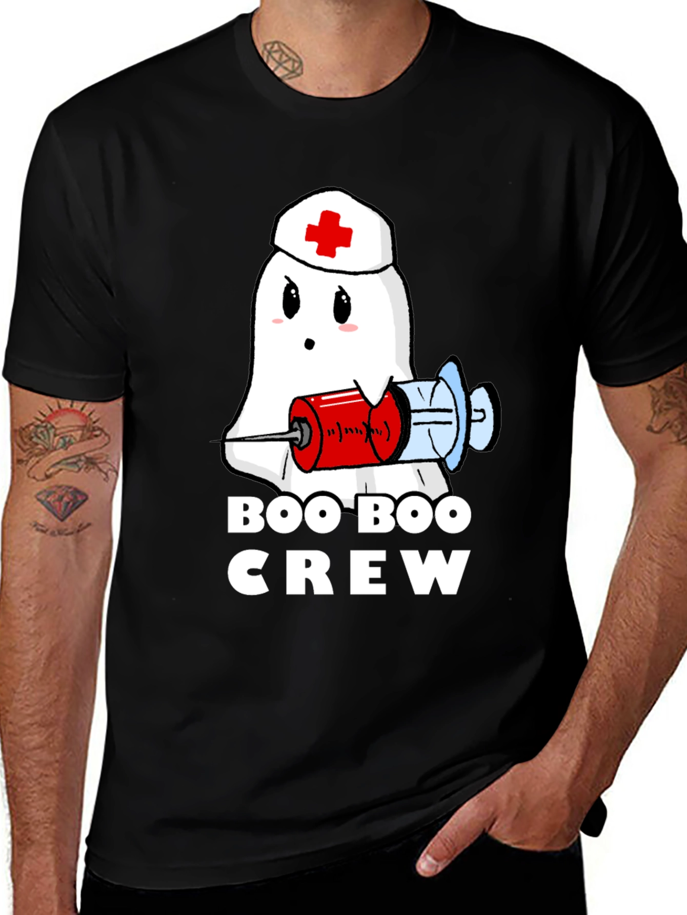 Boo Boo Crew Ghost Nurse T-Shirt
