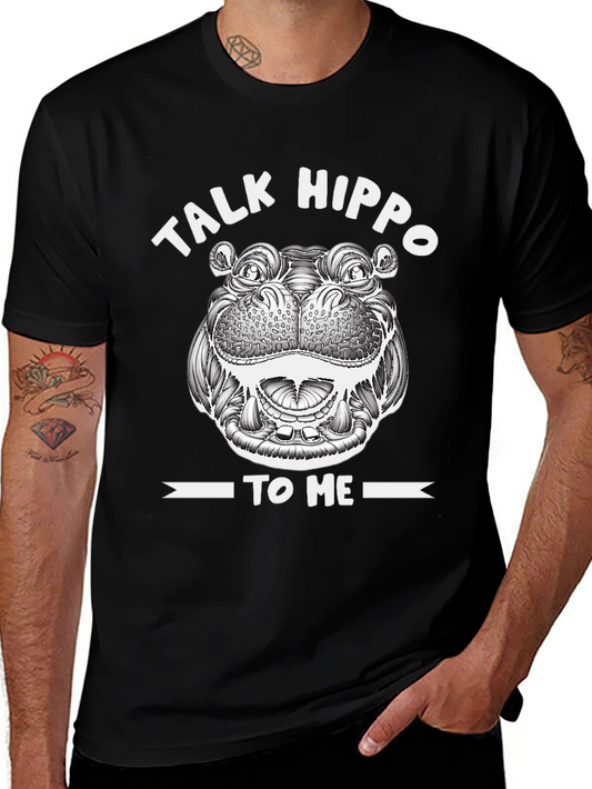 Talk Hippo To Me Graphic T-Shirt