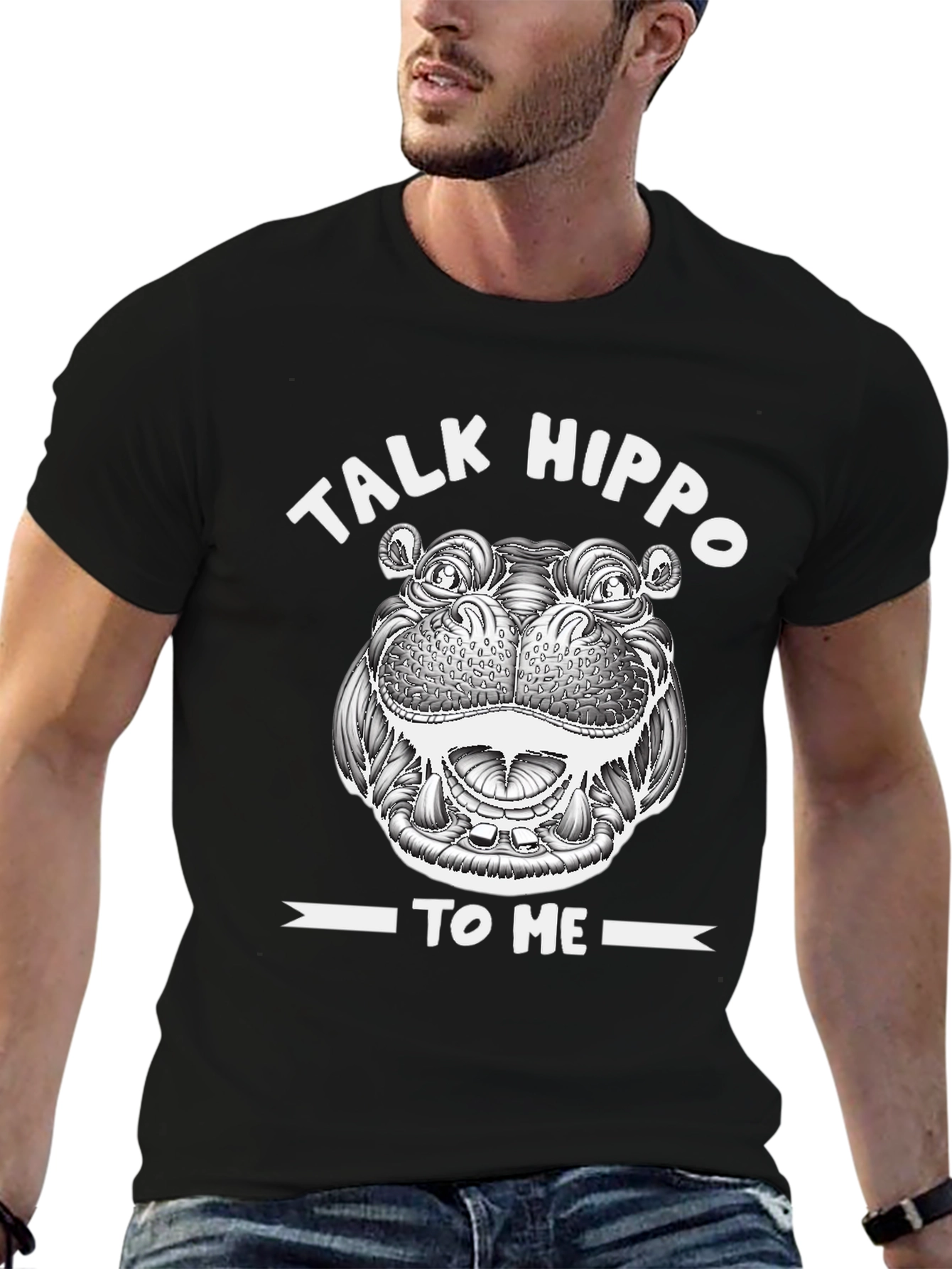 Talk Hippo To Me Graphic T-Shirt