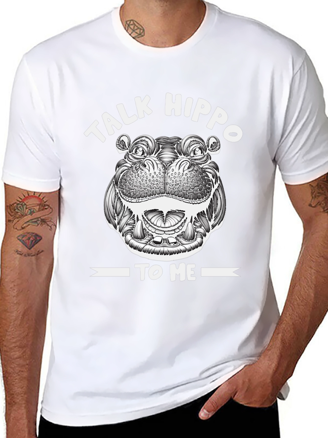 Talk Hippo To Me Graphic T-Shirt