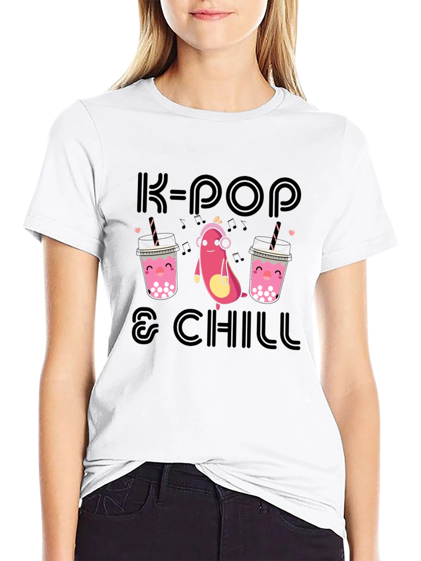 K-Pop & Chill Graphic T-Shirt