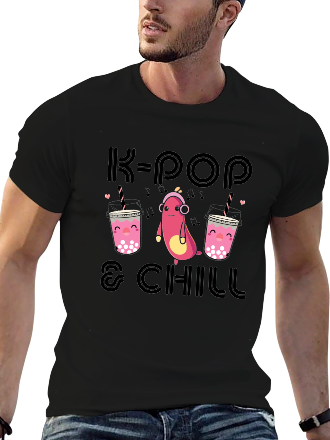 K-Pop & Chill Graphic T-Shirt
