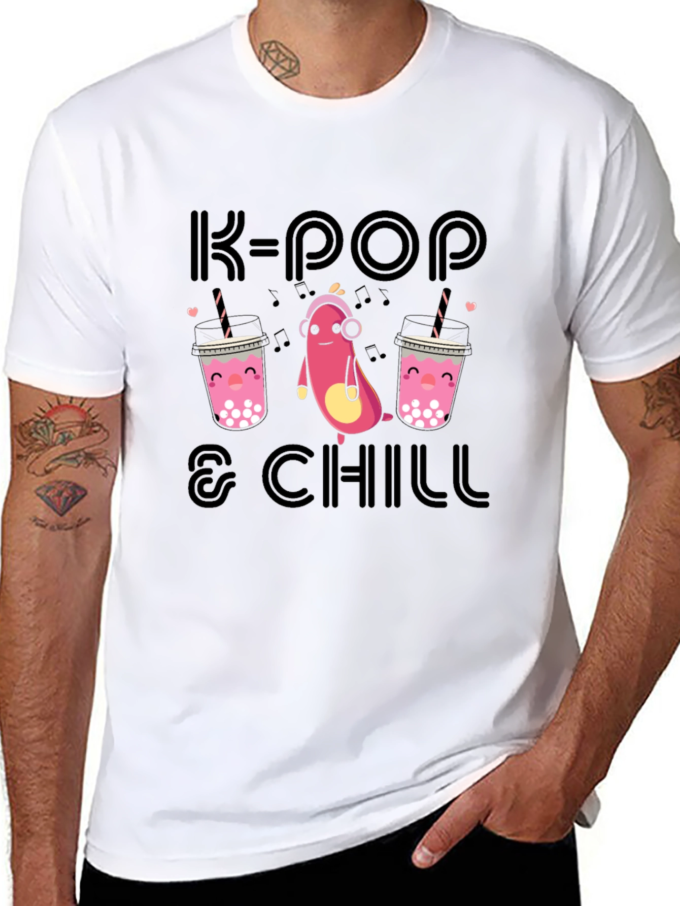 K-Pop & Chill Graphic T-Shirt