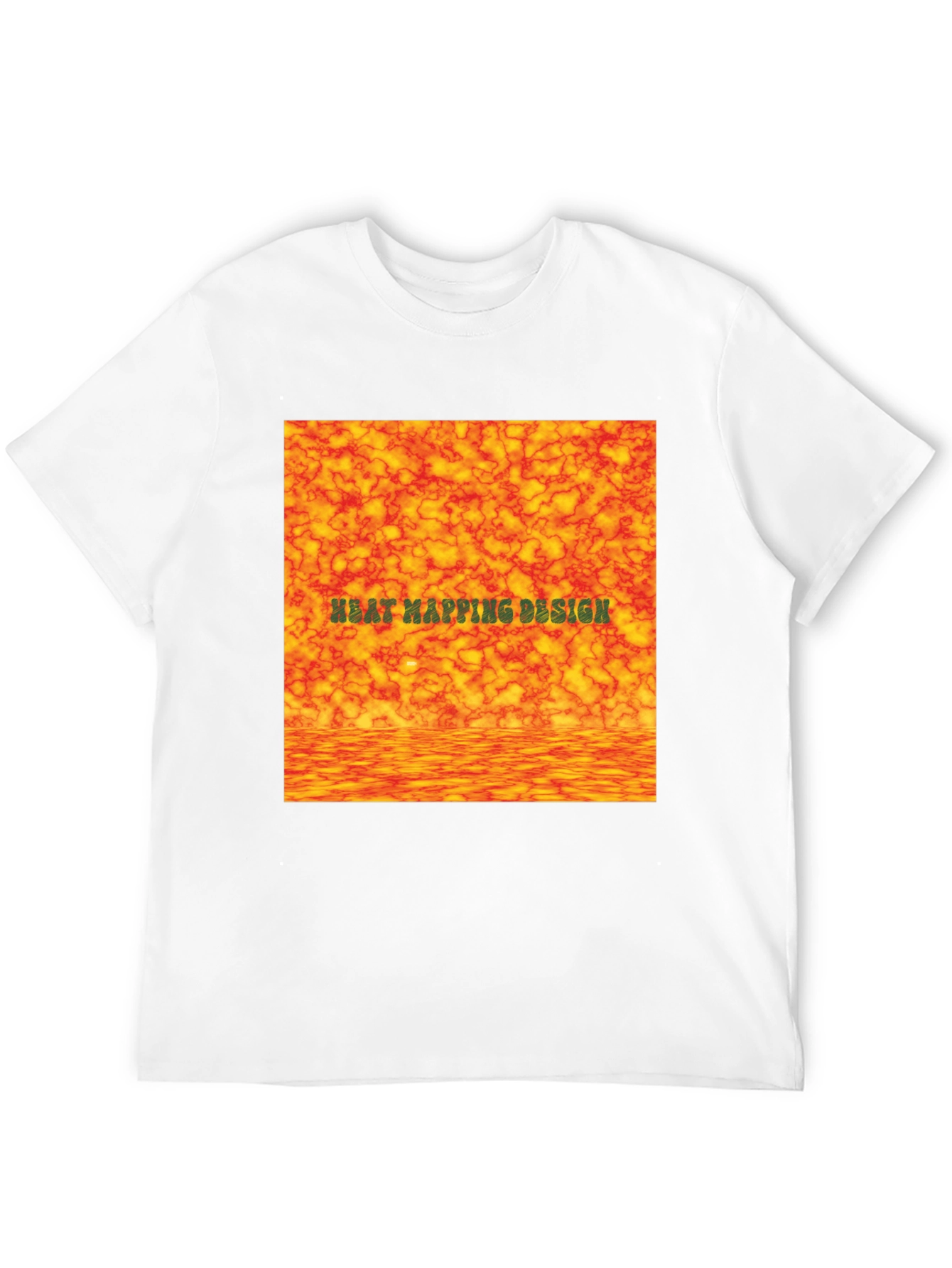 Heat Mapping Design Black T-Shirt