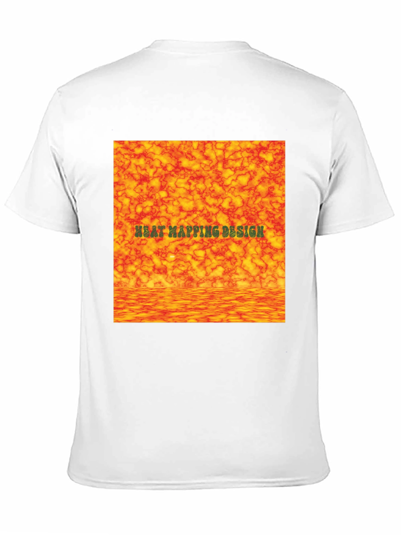 Heat Mapping Design Black T-Shirt
