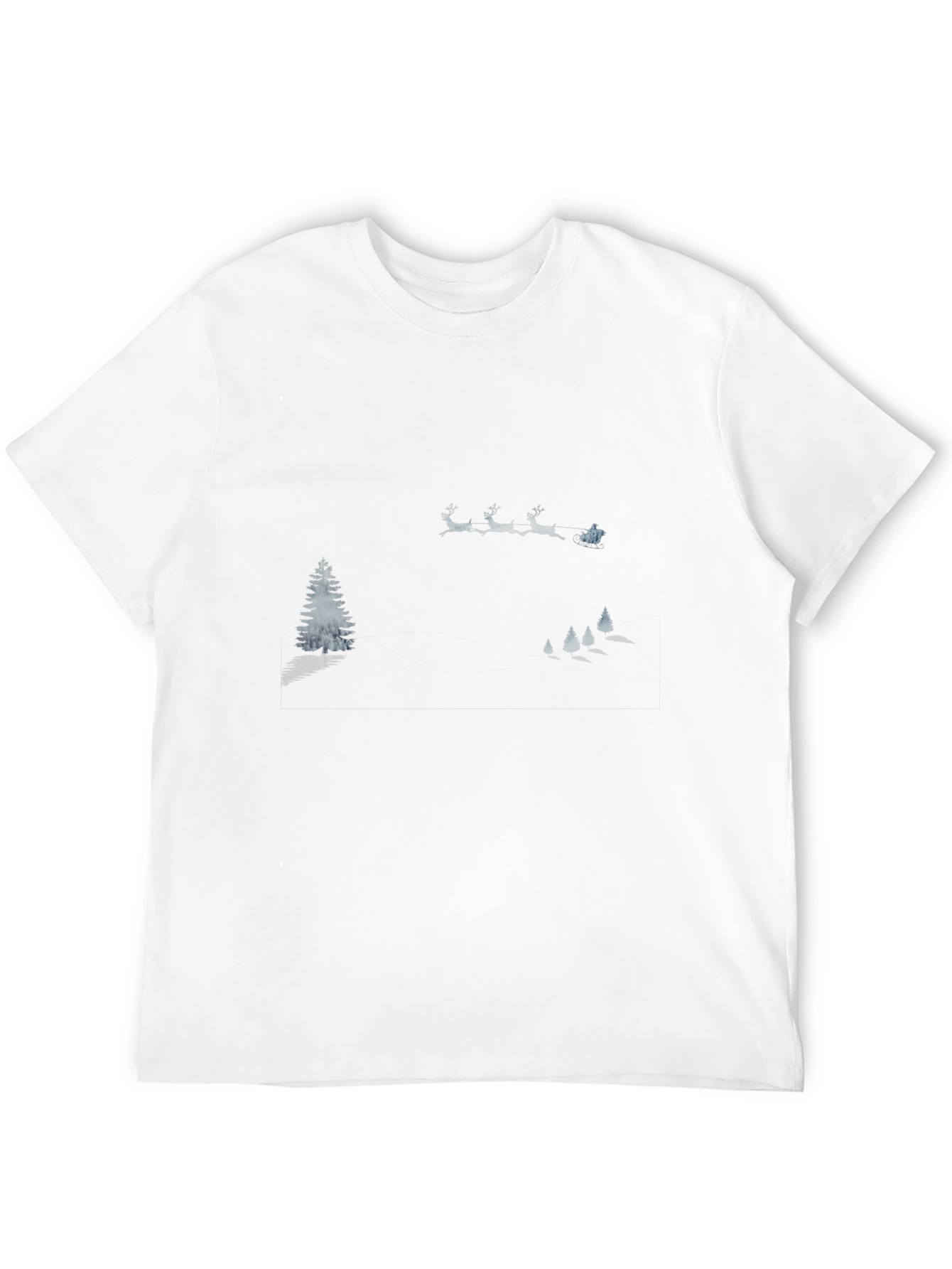 Winter Scene Graphic Tee - Black