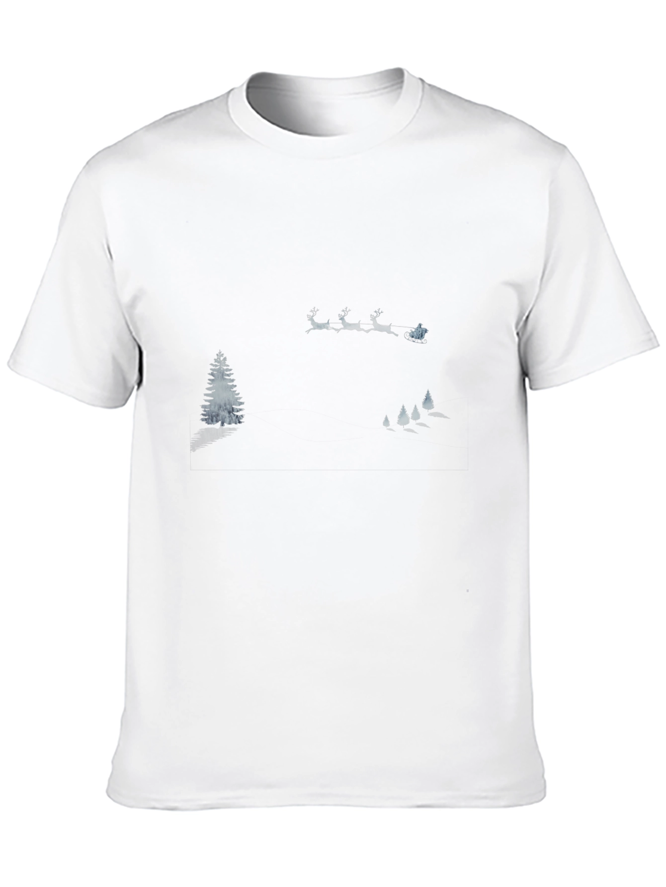 Winter Scene Graphic Tee - Black