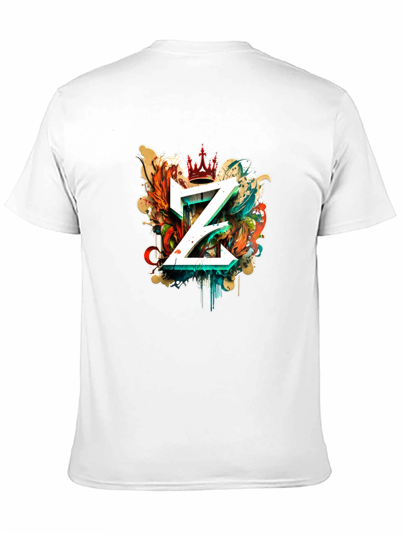 Mens Black T-Shirt with Z Graphic