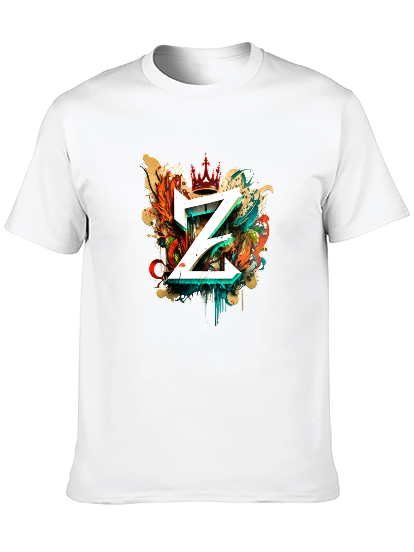 Mens Black T-Shirt with Z Graphic
