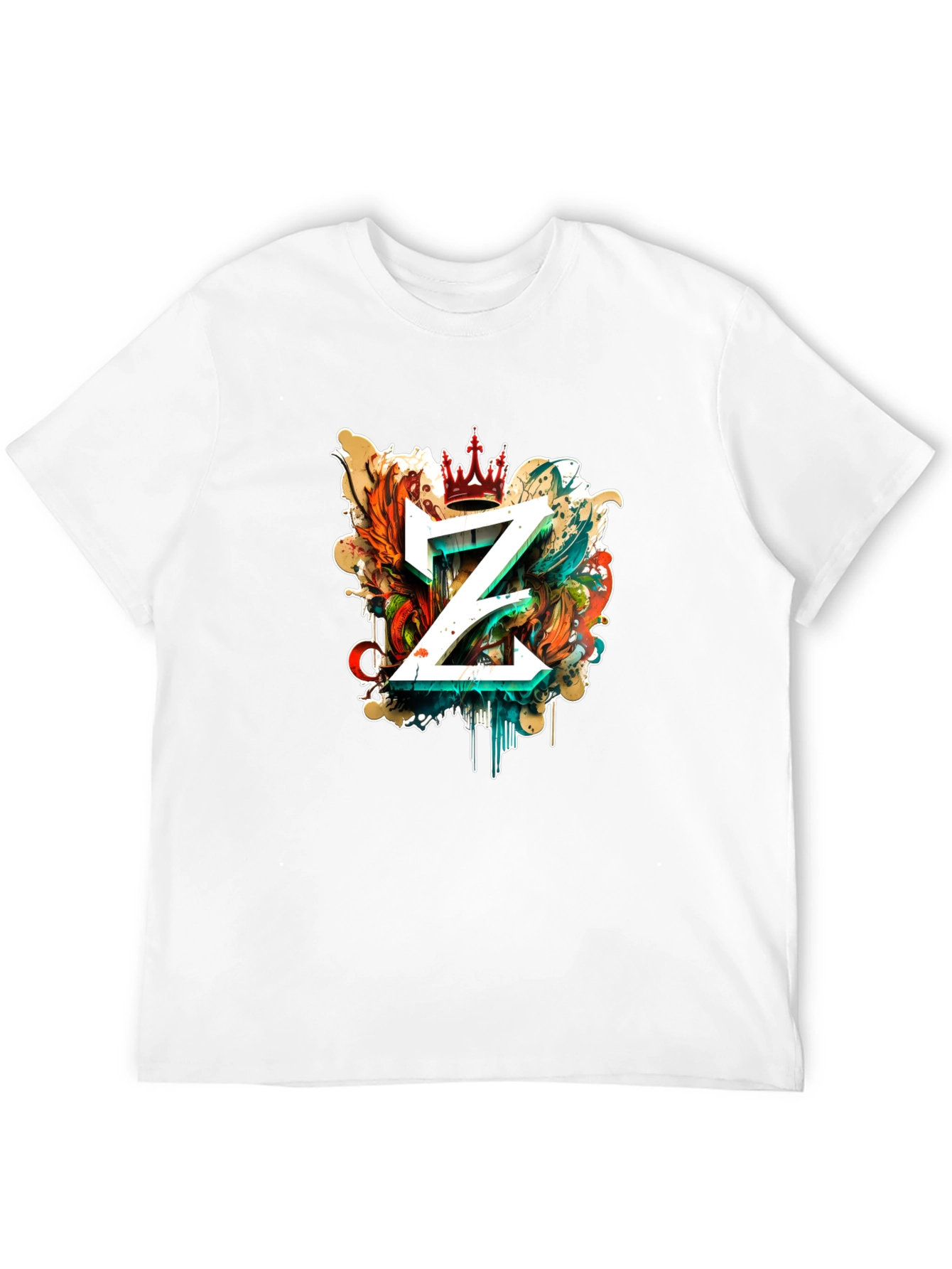 Mens Black T-Shirt with Z Graphic