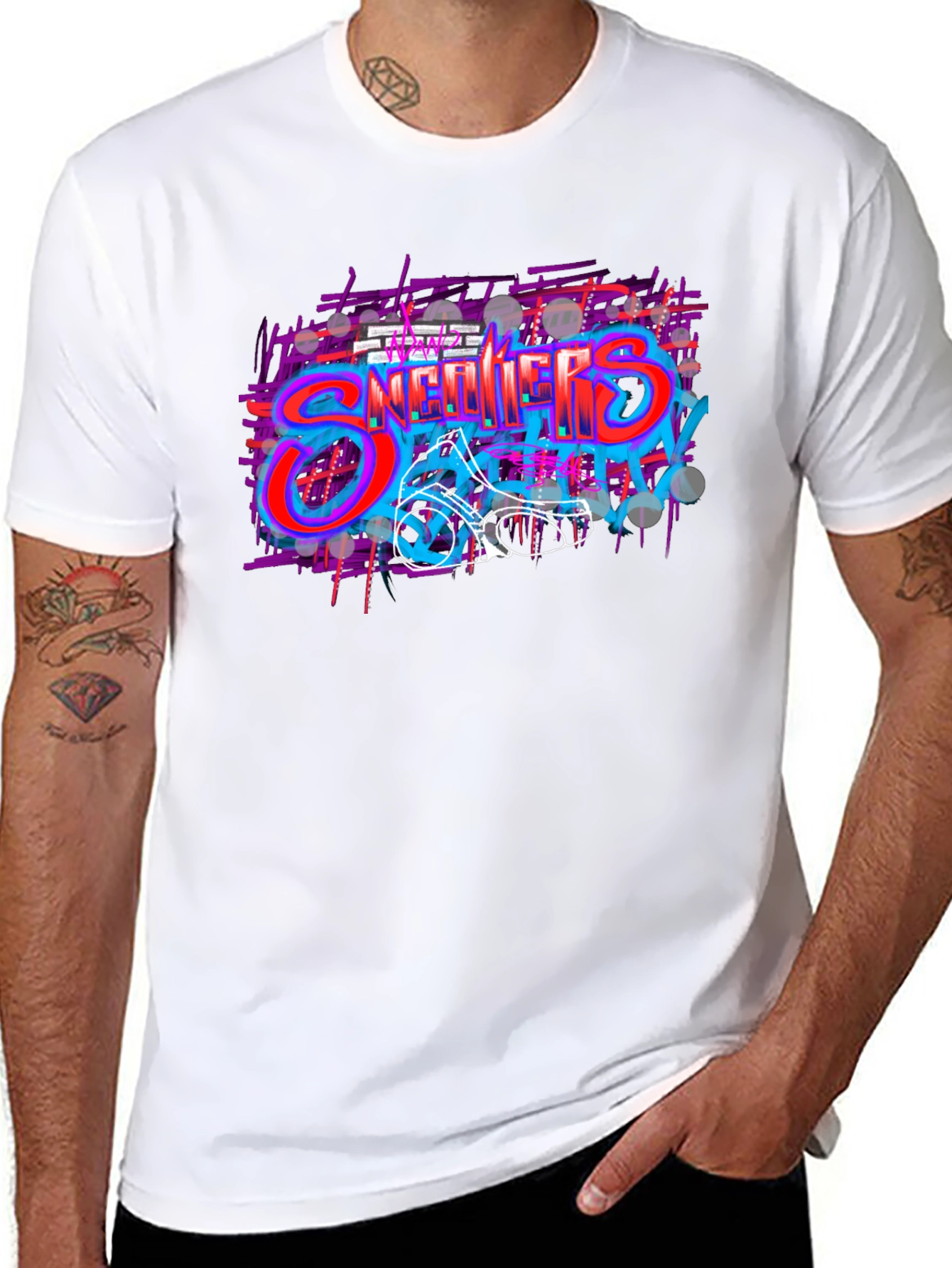 Sneakers Graffiti T-Shirt - Urban Style
