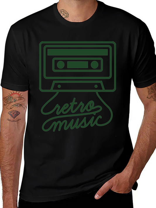 Retro Music Cassette Tape Graphic Tee
