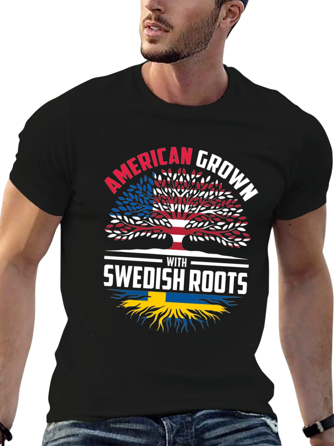 American Grown with Swedish Roots T-Shirt